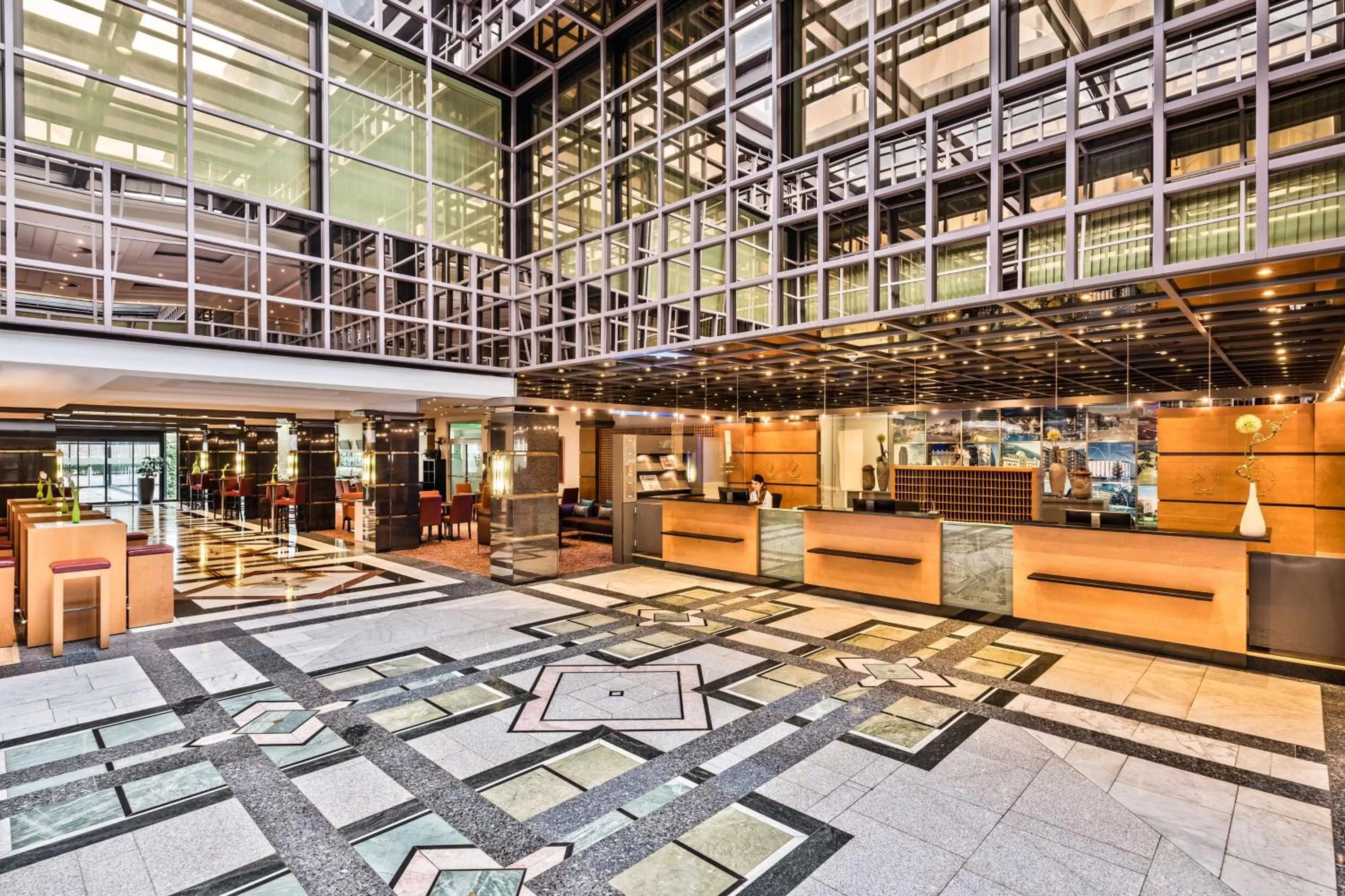 Lobby or reception in Lindner Hotel Dusseldorf Seestern, part of JdV by Hyatt
