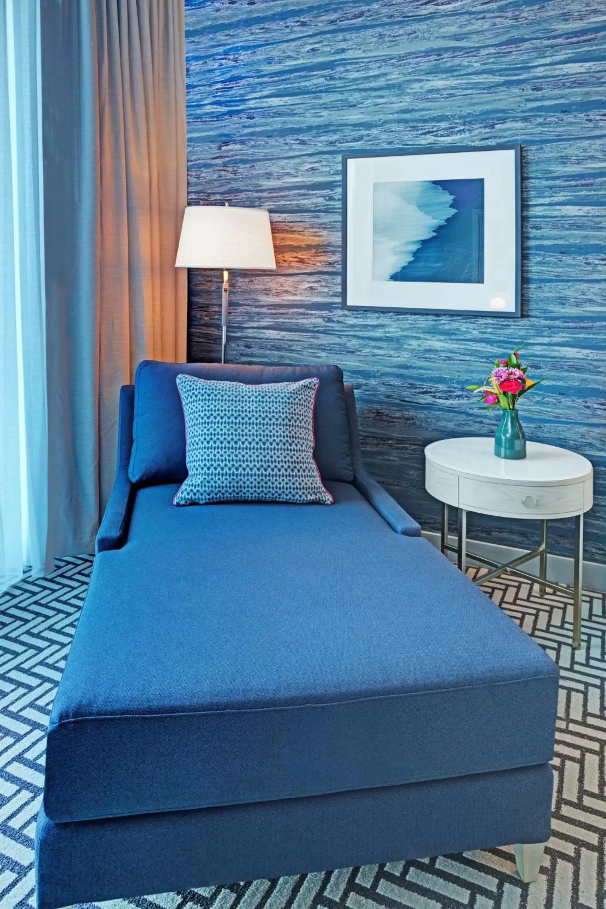 Living room, Bed in Hotel Maren Fort Lauderdale Beach, Curio Collection By Hilton