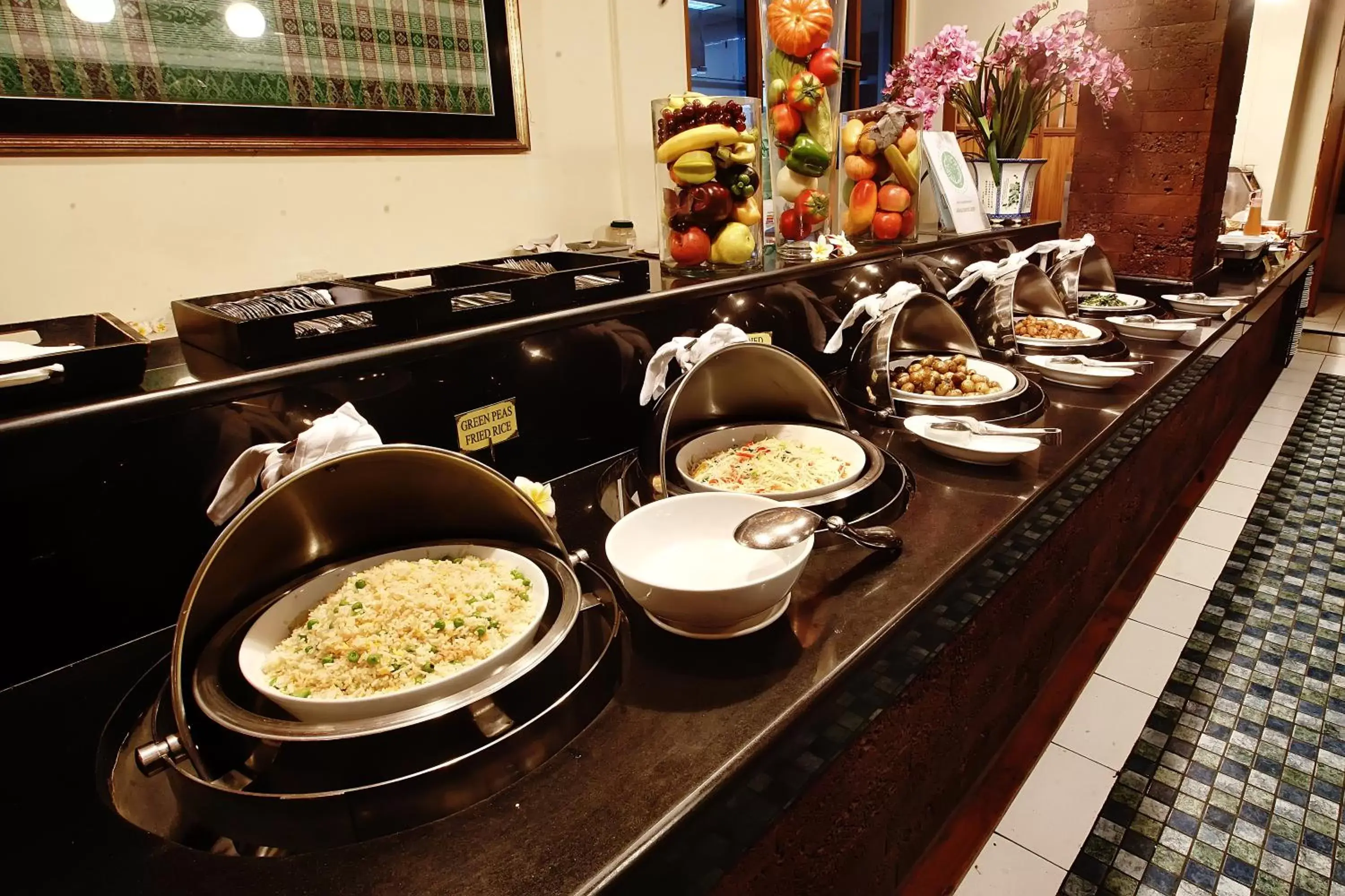 Buffet breakfast in Wina Holiday Villa Kuta Bali