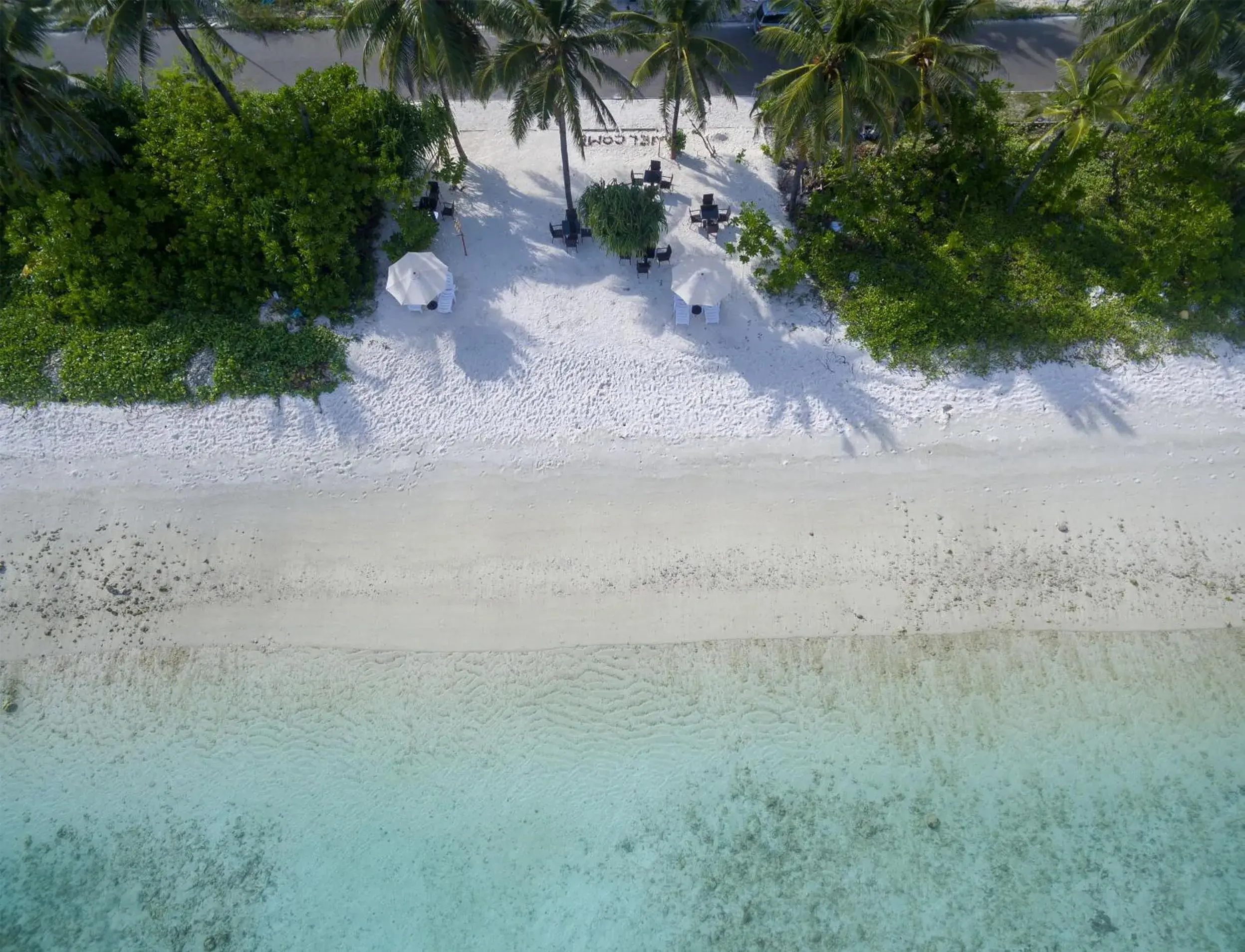 Beach, Winter in The White Harp Beach Hotel