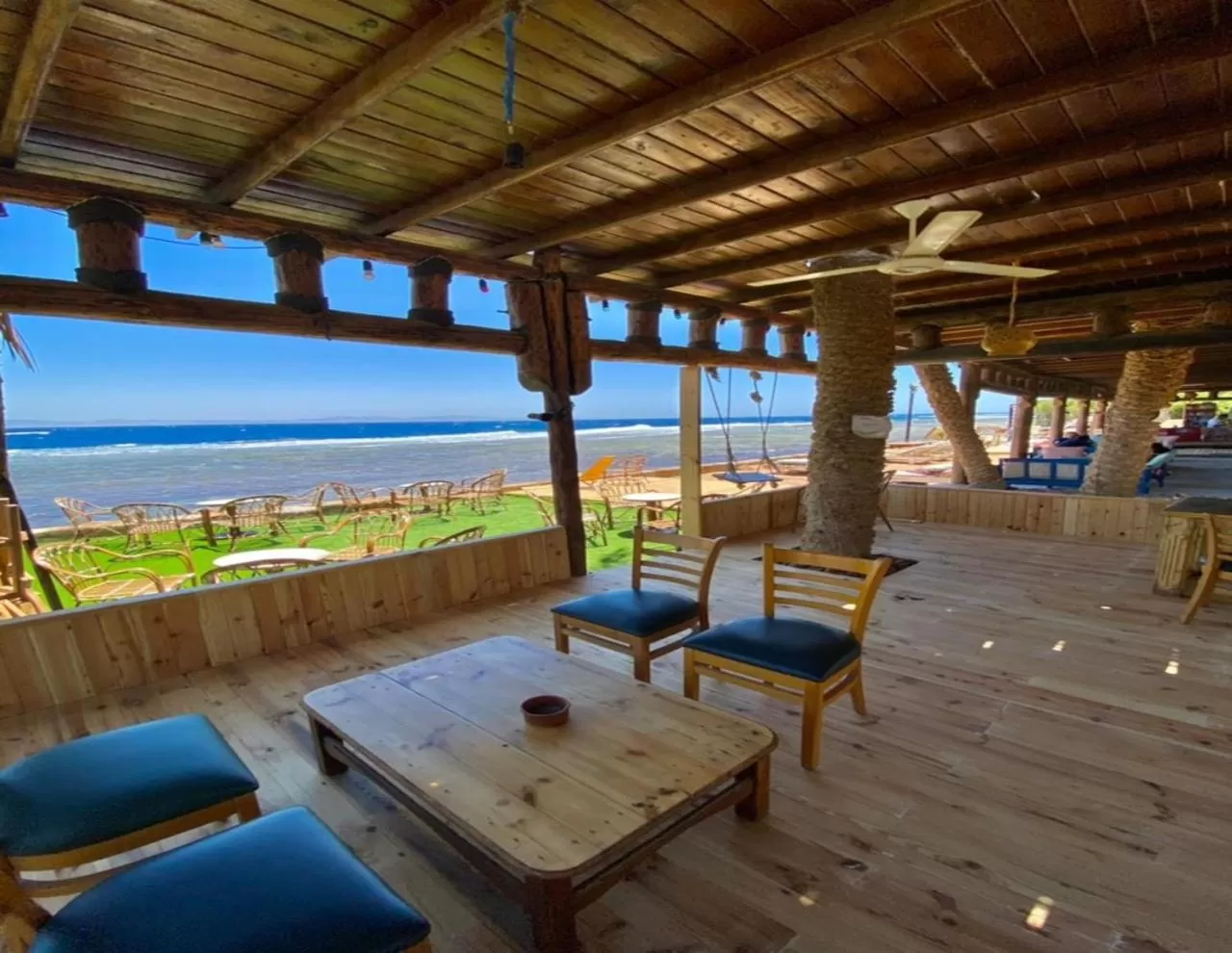 Seating area in Penguin Village Dahab