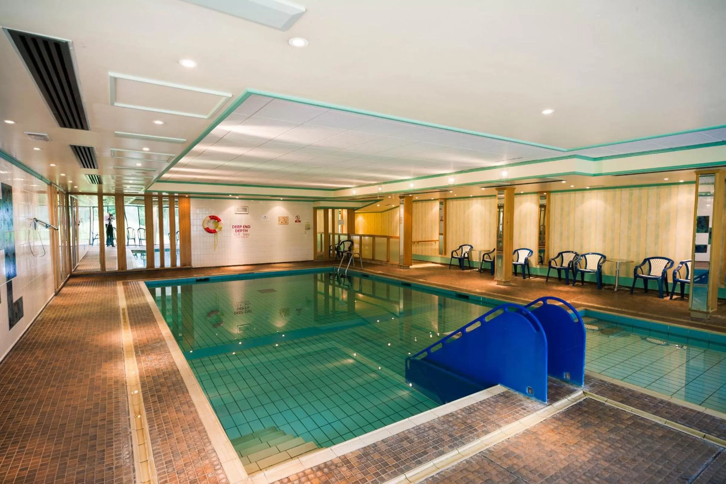 Swimming pool in Langstone Cliff Hotel