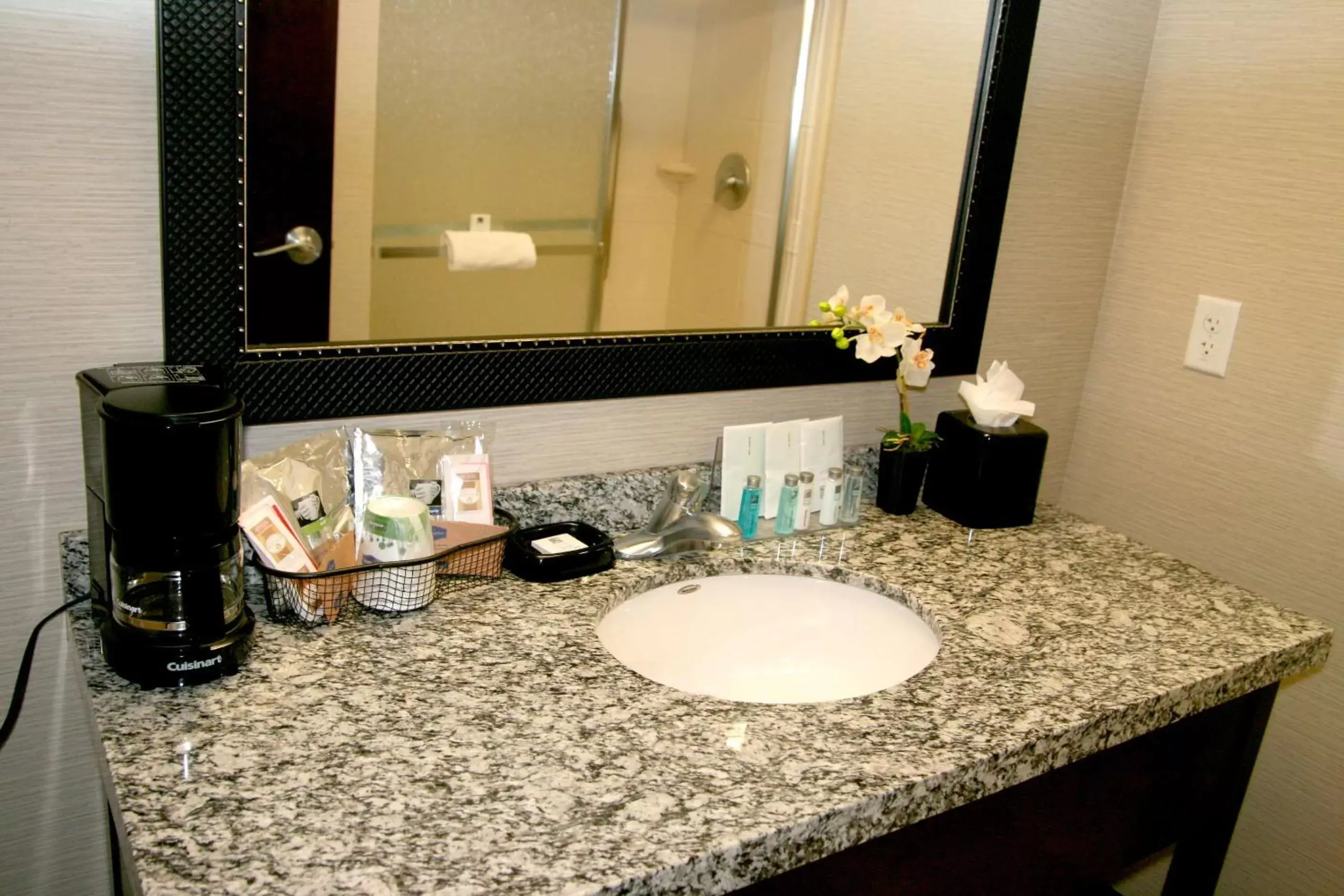 Bed, Bathroom in Hampton Inn & Suites Salt Lake City-University/Foothill Drive