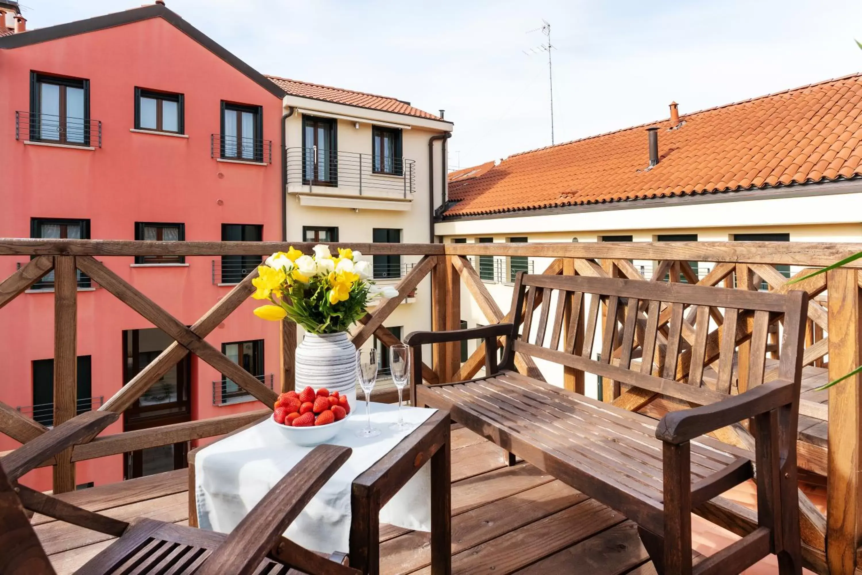 Balcony/Terrace in Ca' Degli Antichi Giardini Apartments