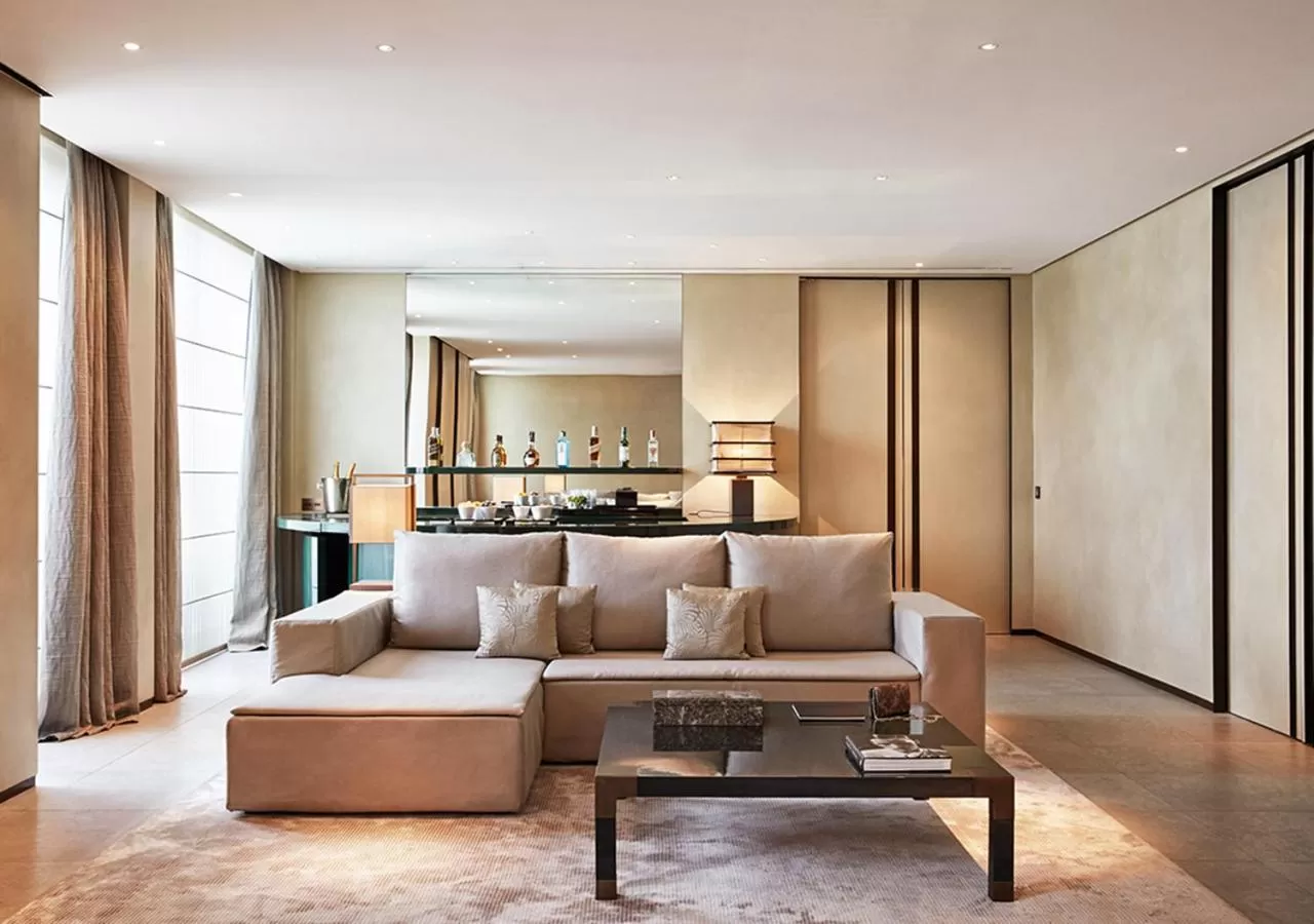 Living room in Armani Hotel Milano