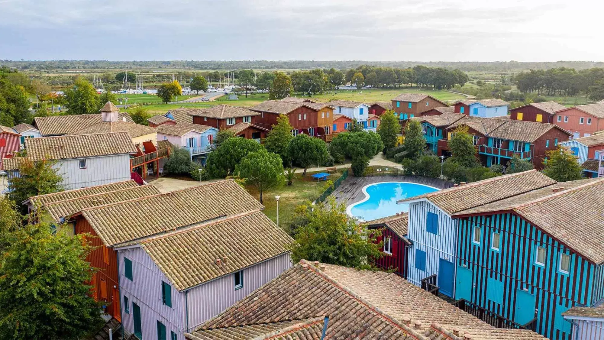 Pool View in Madame Vacances Les Rives Marines