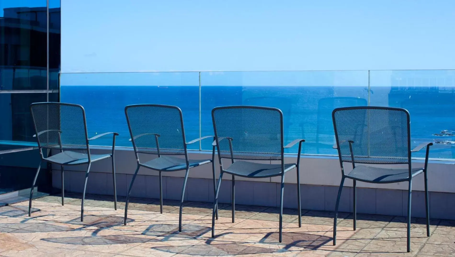 Balcony/Terrace, Swimming Pool in Hotel Príncipe de Asturias