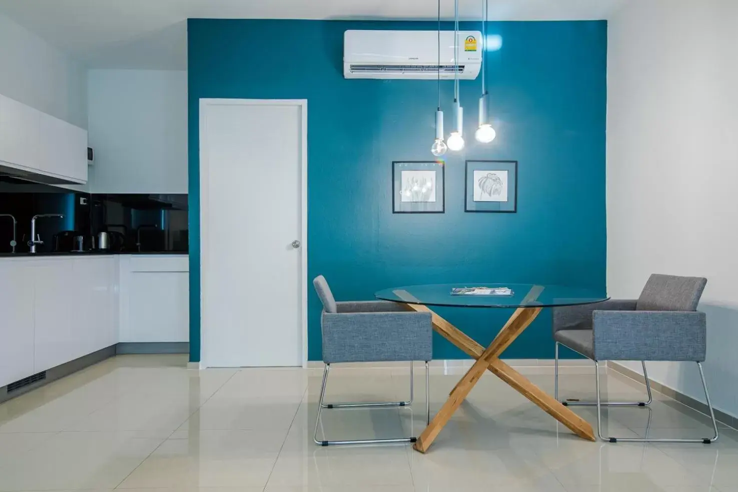 Living room, Dining Area in The Beach Village Resort