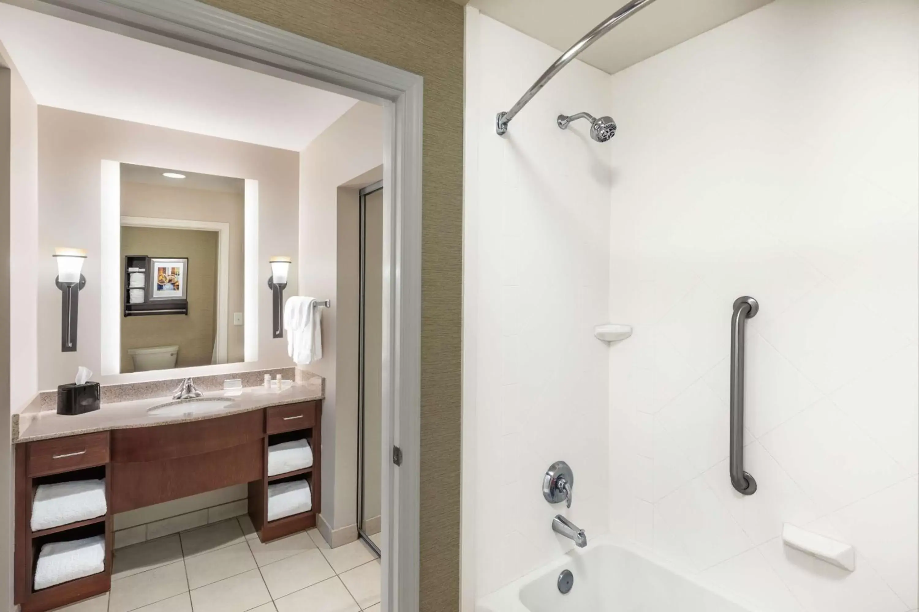Bathroom in Homewood Suites by Hilton Shreveport Bathroom in Homewood Suites by Hilton Shreveport