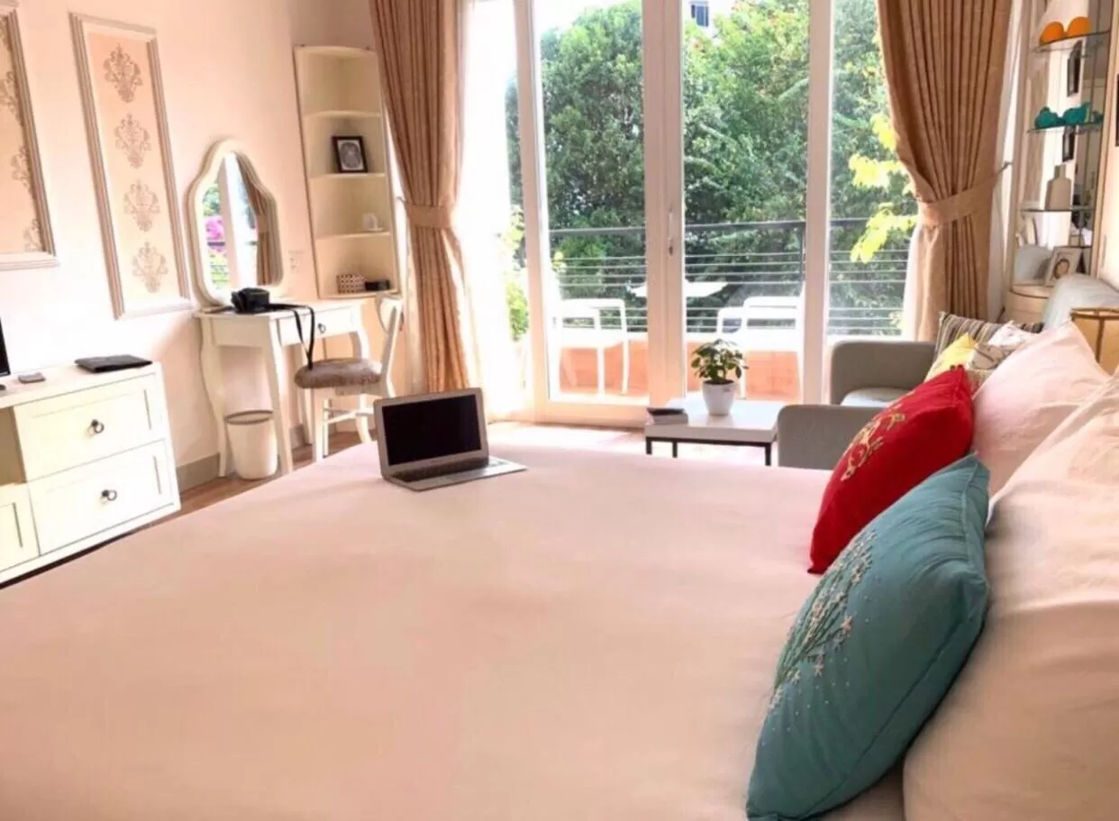 Seating Area in Chez Lotus Rose