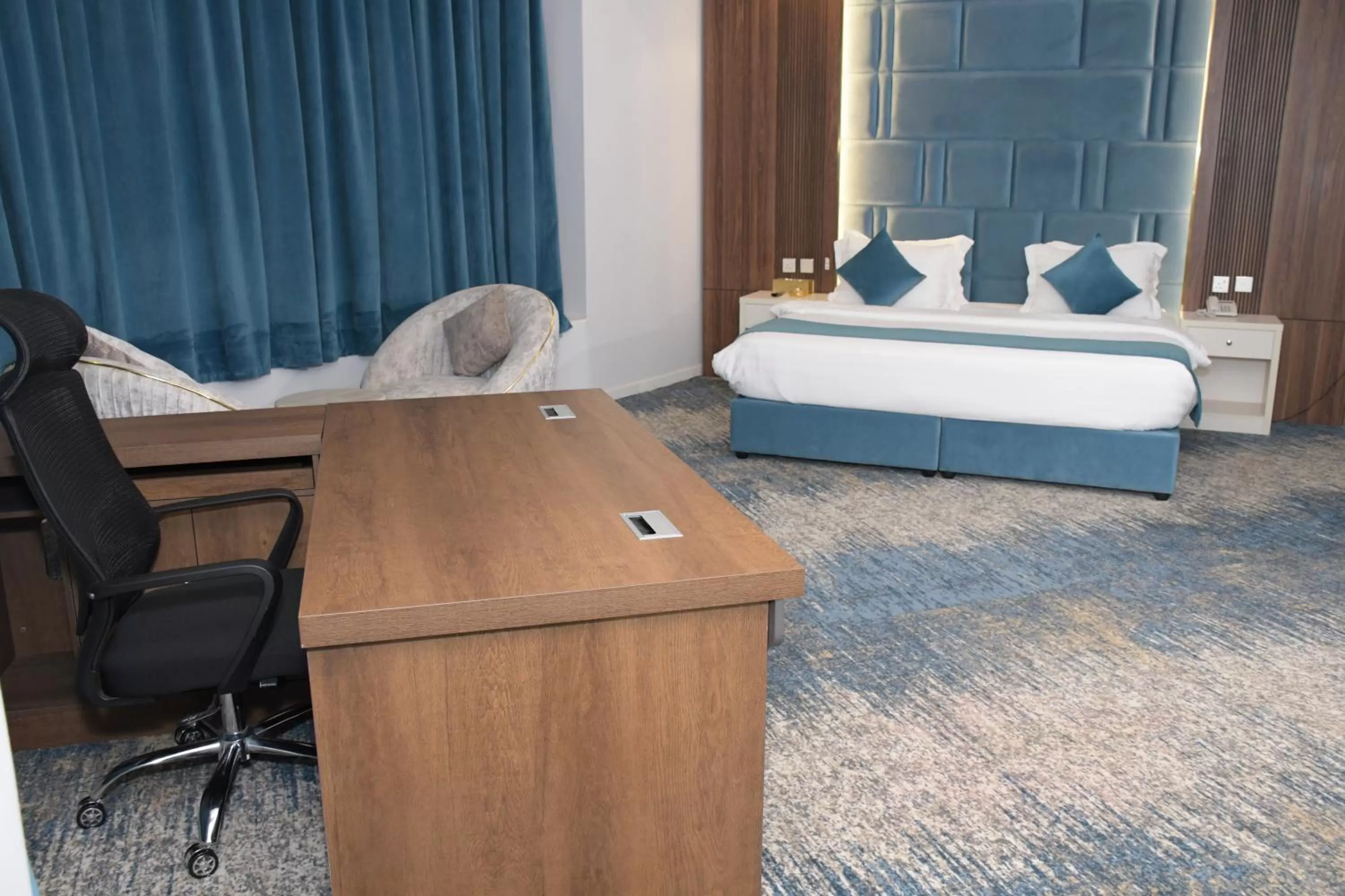 Bed in شقق ارين المطار