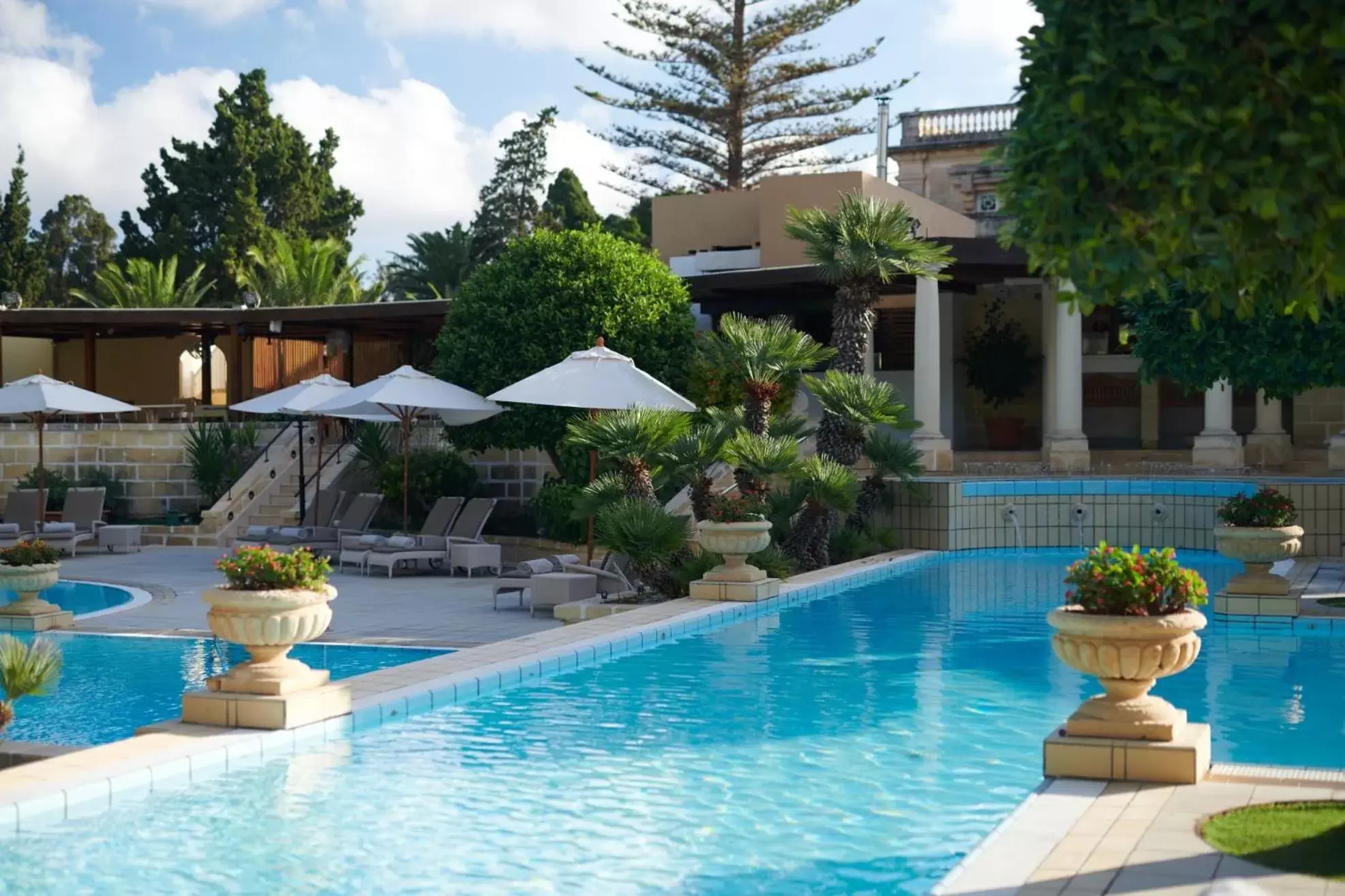 Garden, Swimming Pool in Corinthia Palace Malta