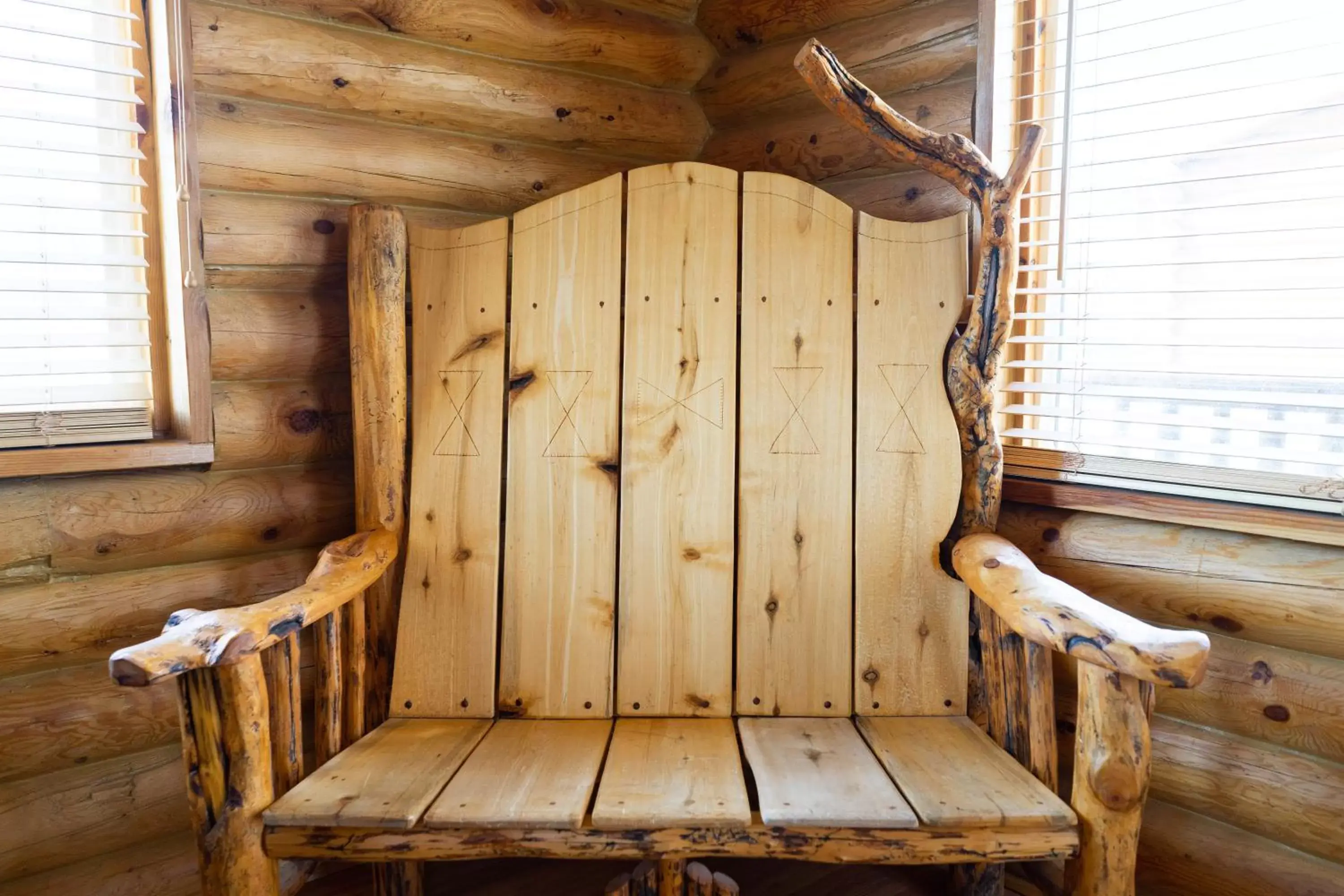 Seating area in Country Cabins Inn
