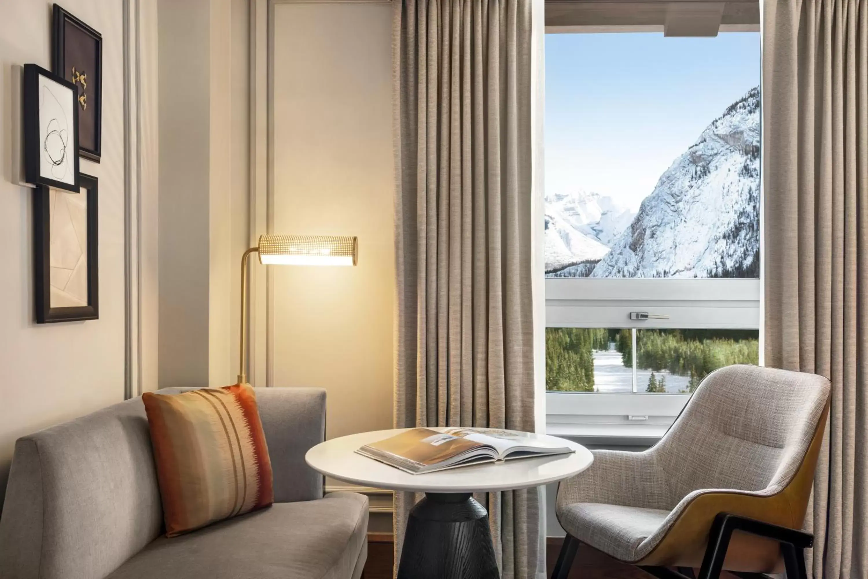 Natural landscape, Seating Area in Fairmont Banff Springs