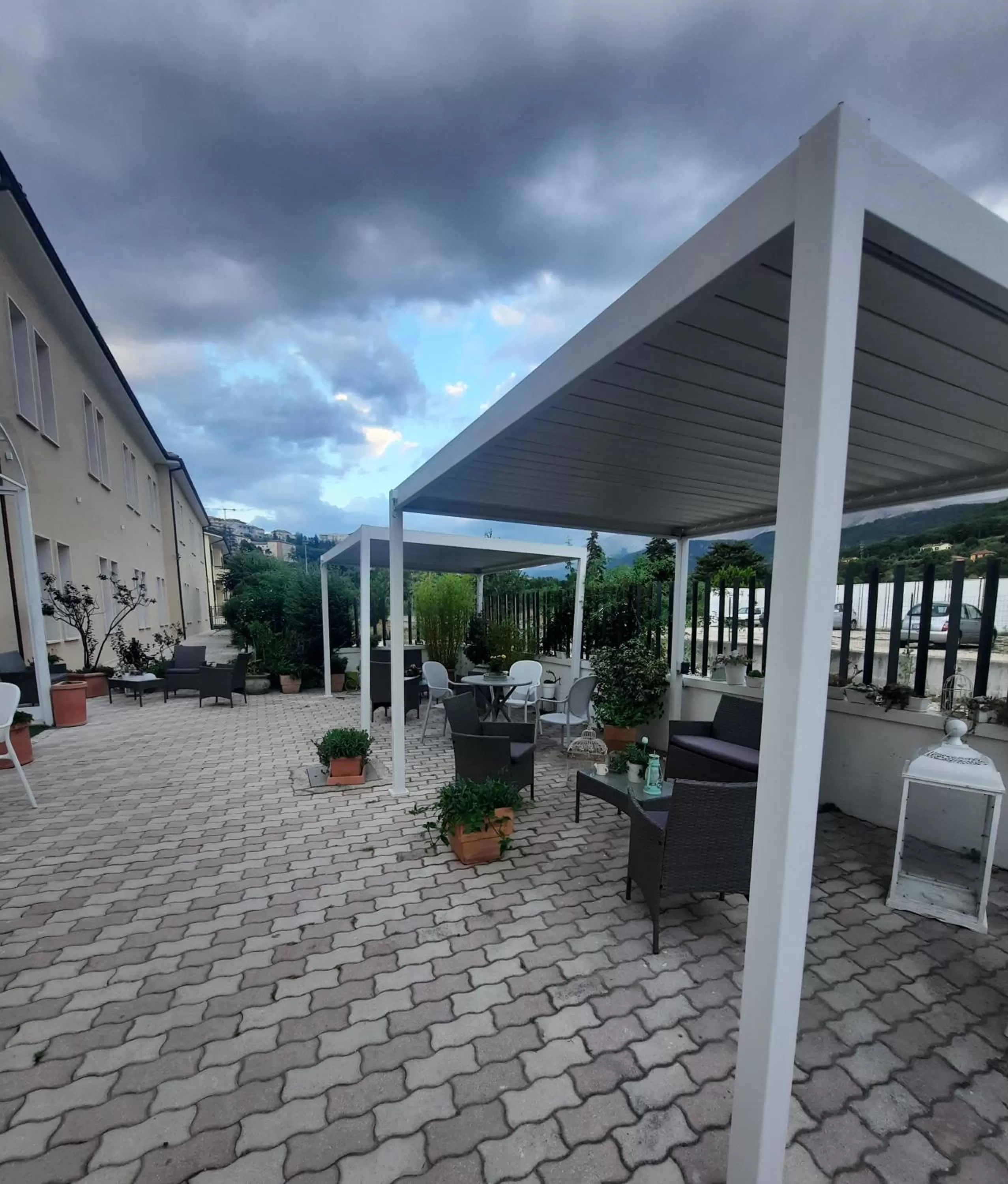 Patio in Hotel Porta Rivera