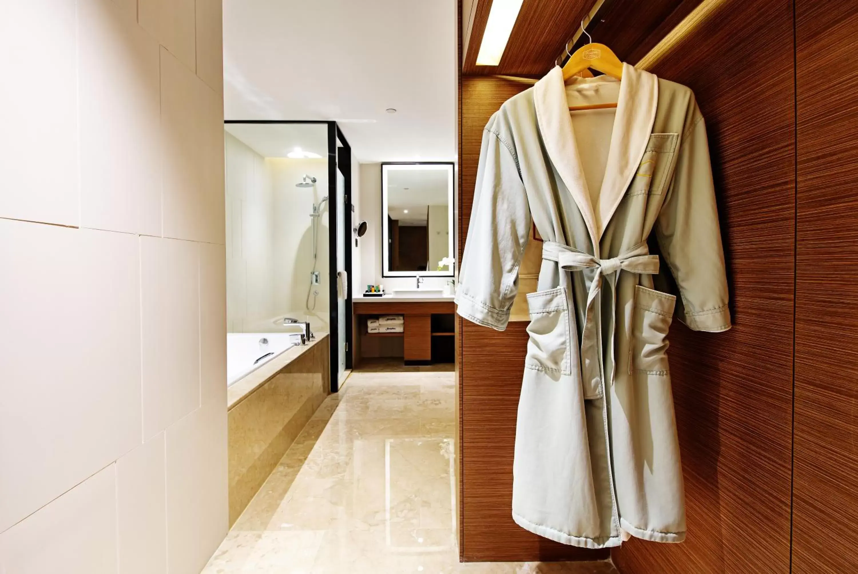 Shower in Hampton by Hilton Guangzhou Zhujiang New Town