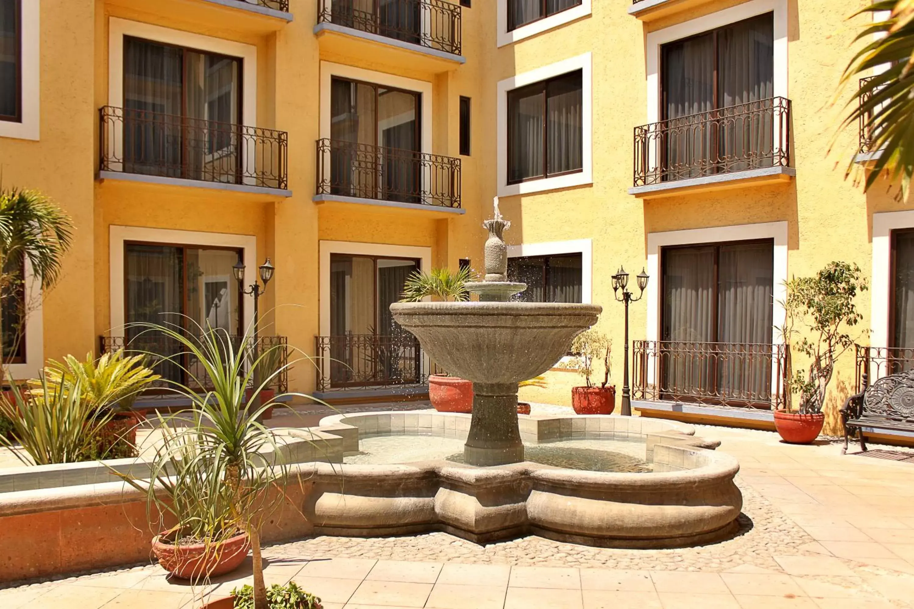 Balcony/Terrace, Property Building in Hotel Casa Real Tehuacan