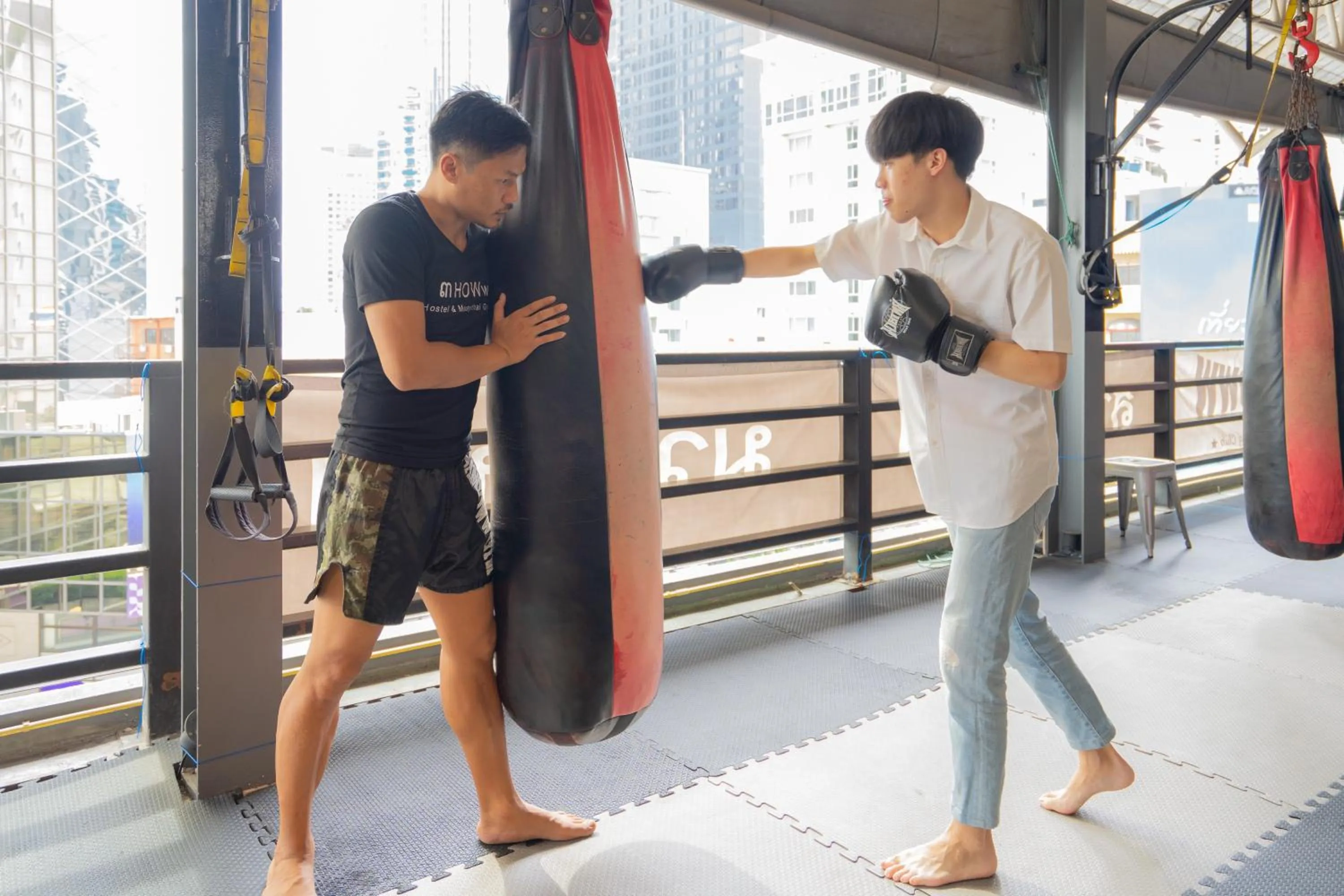 Fitness centre/facilities in 3Howw Hostel @ Sukhumvit 21