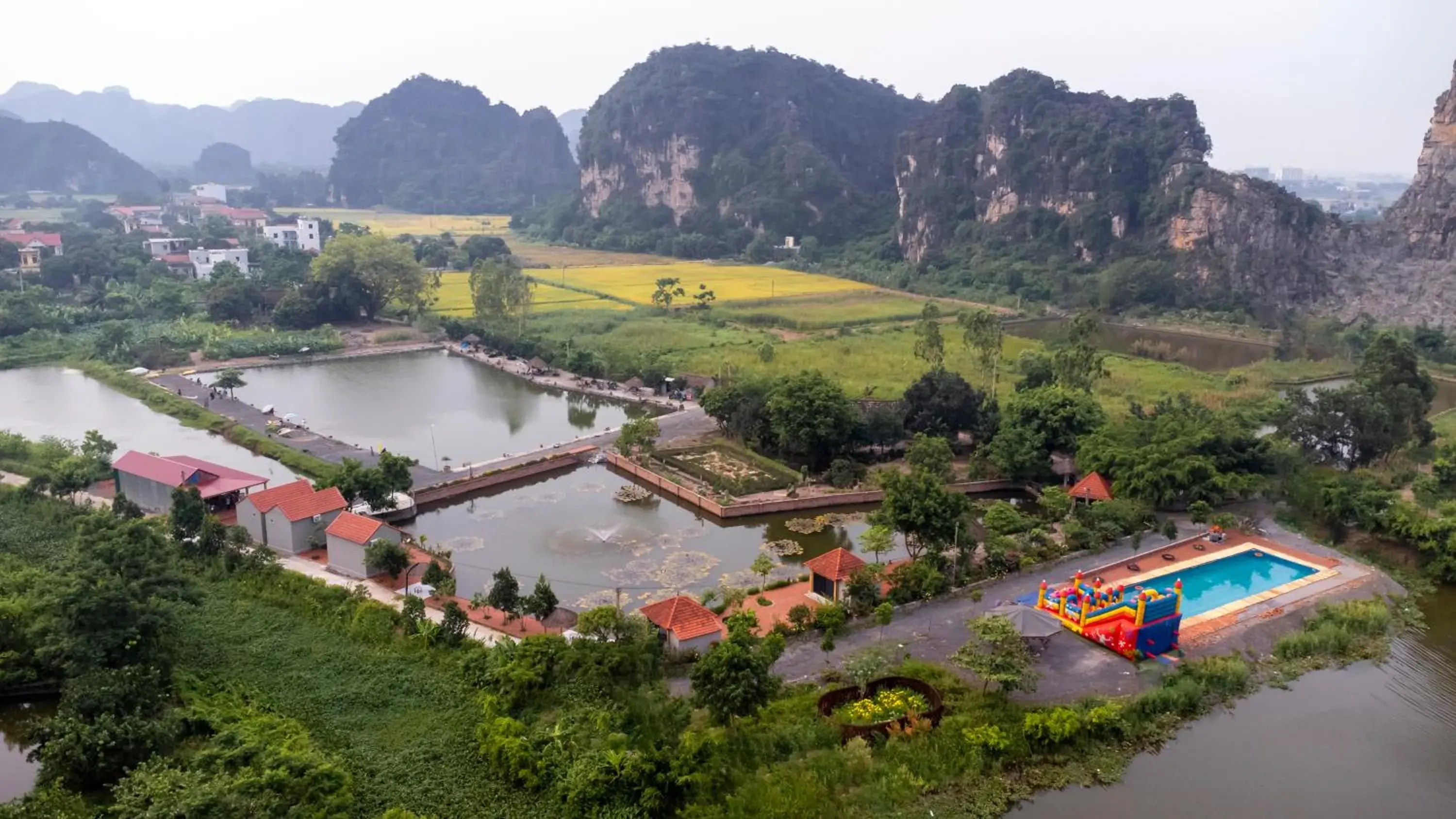 Day, Bird's-eye View in Tam Coc Cat Luong Homestay