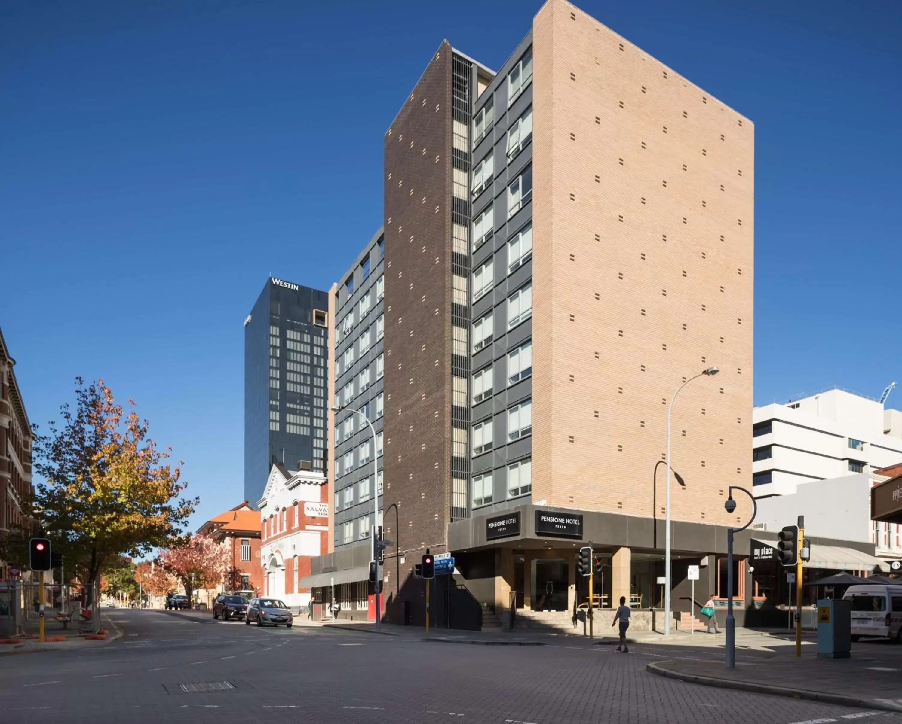 Property Building in Pensione Hotel Perth