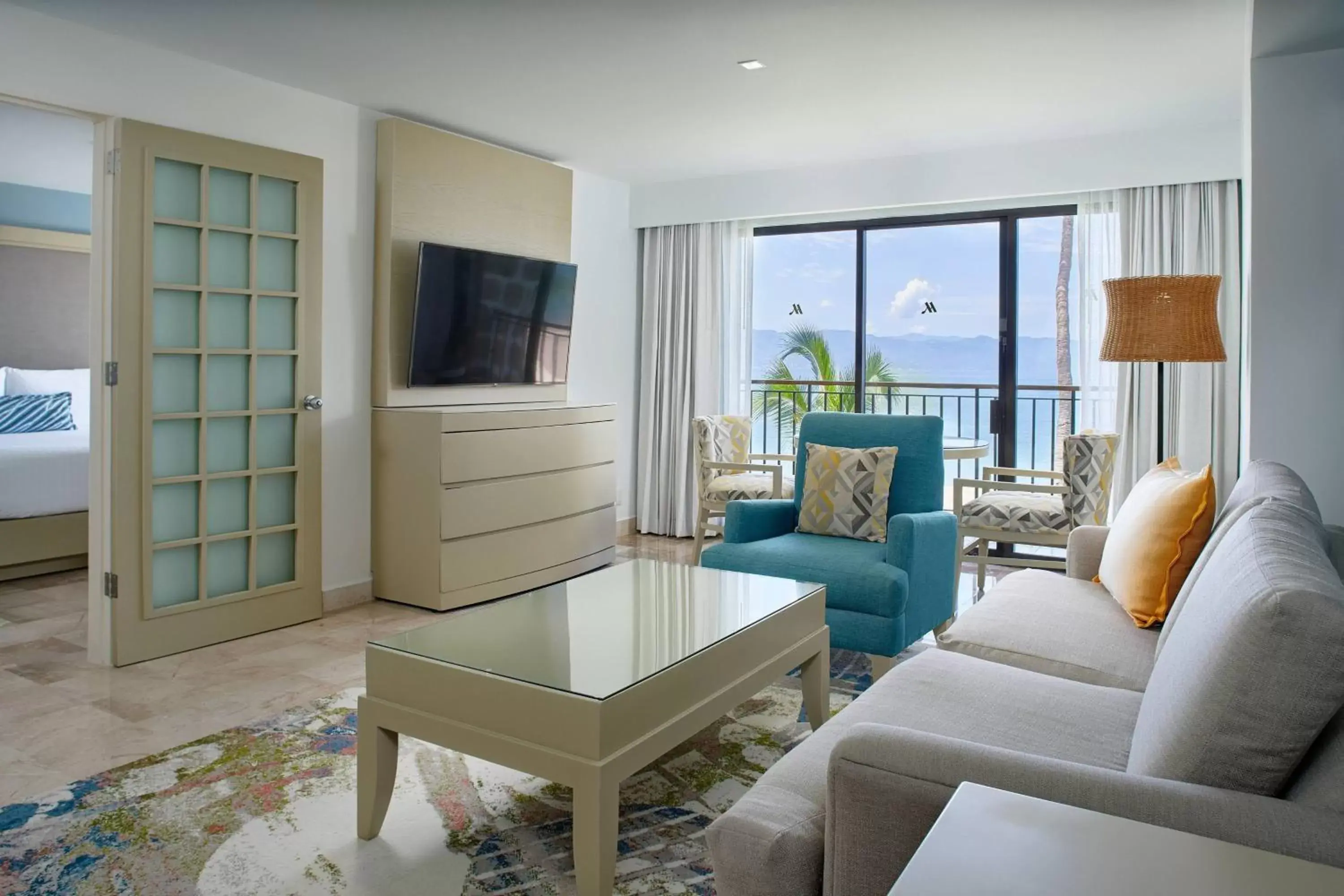 Photo of the whole room, Seating Area in Marriott Puerto Vallarta Resort & Spa