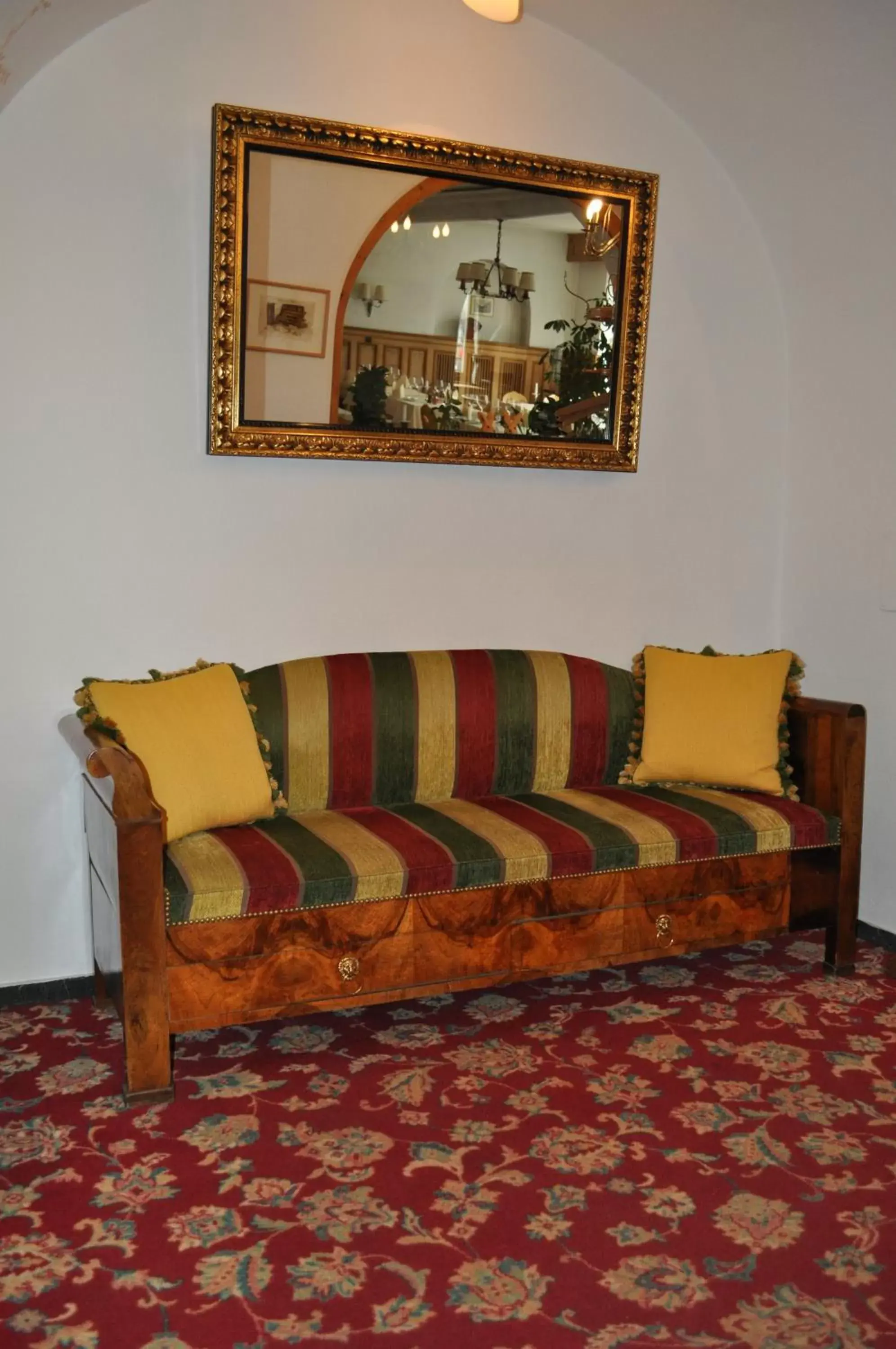 Decorative detail, Seating Area in Hotel Bernina