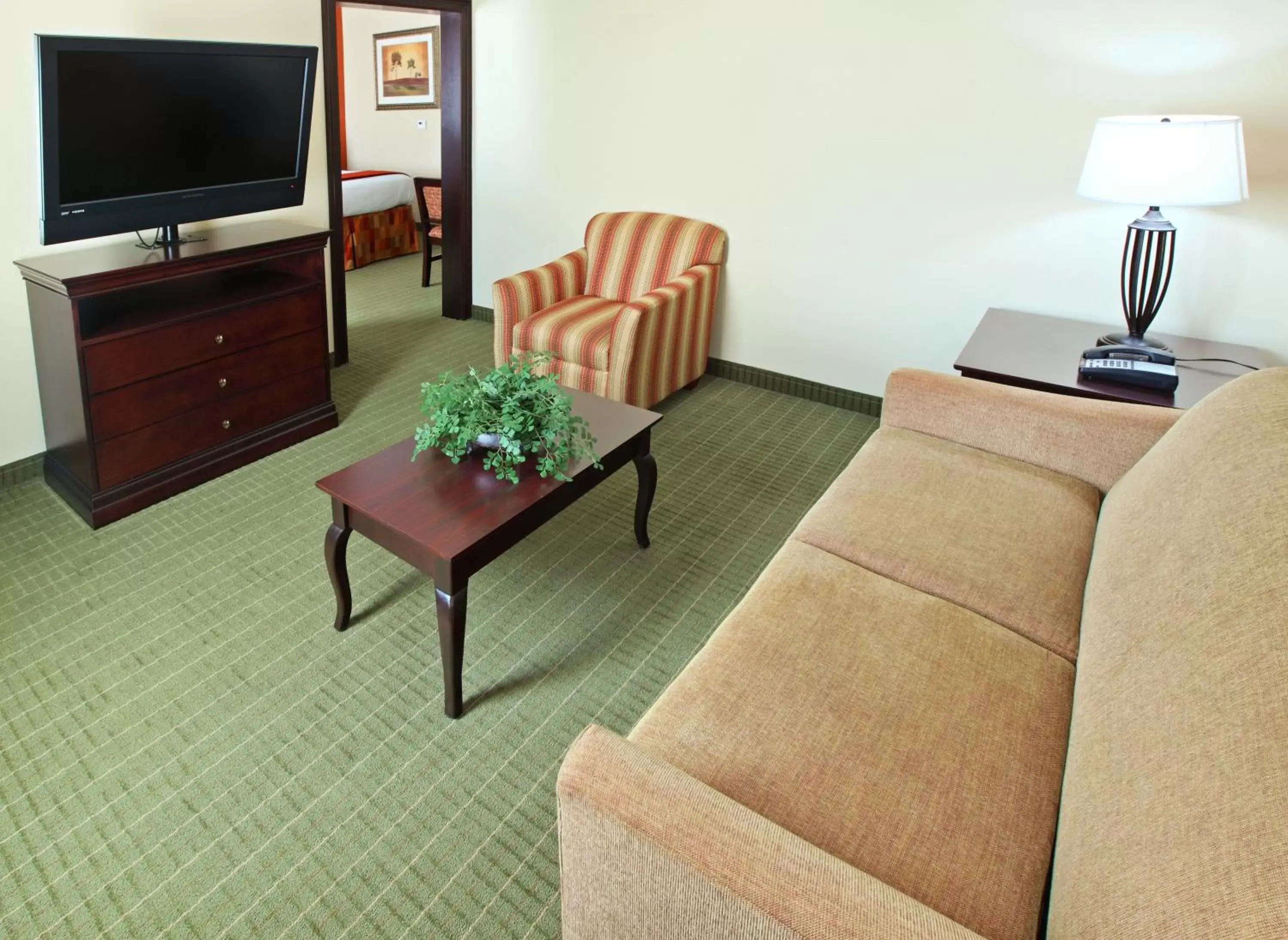 TV and multimedia, Seating Area in Holiday Inn Express Hotel & Suites Henderson - Traffic Star, an IHG Hotel