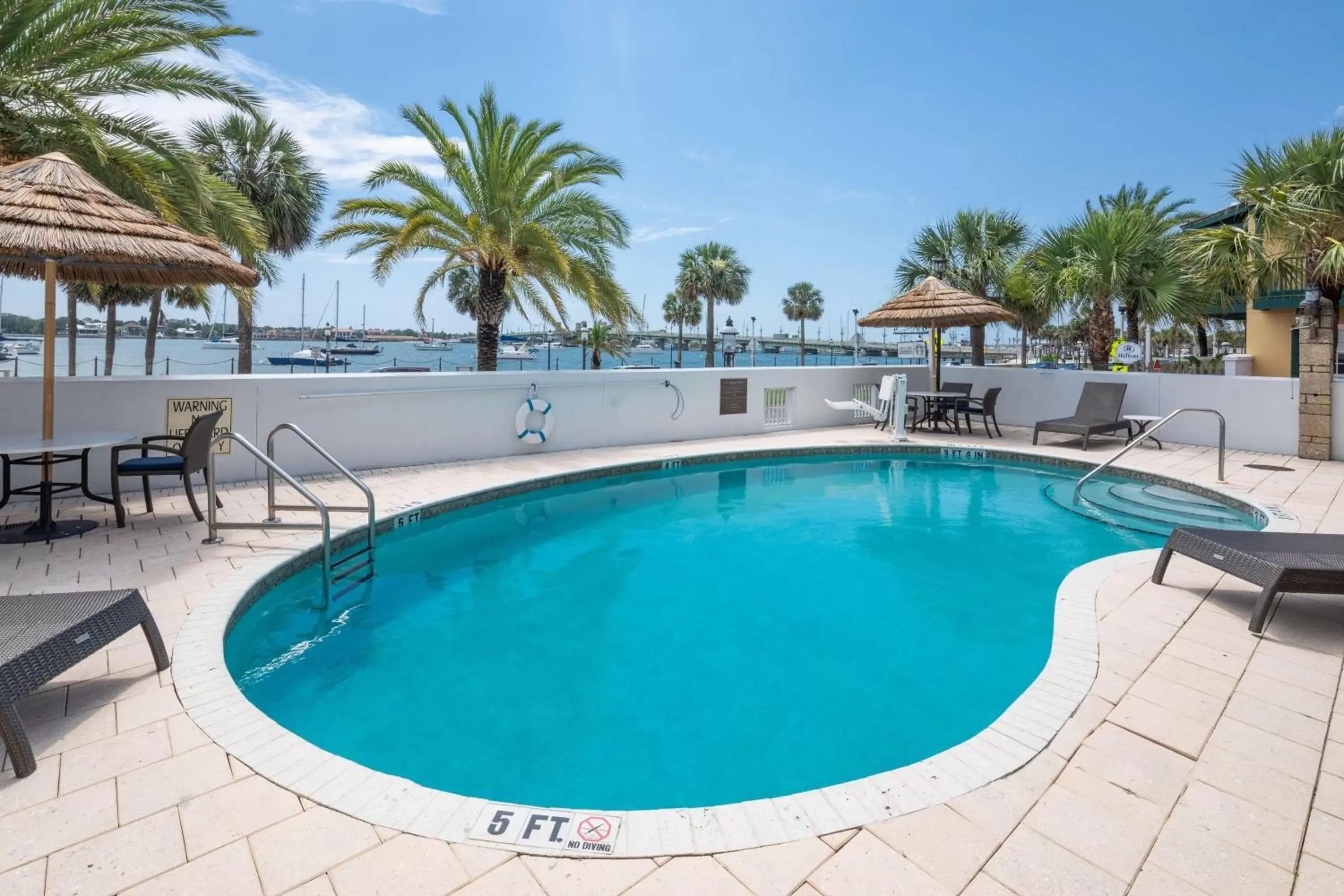 Pool view, Swimming Pool in Hilton Saint Augustine Historic Bayfront