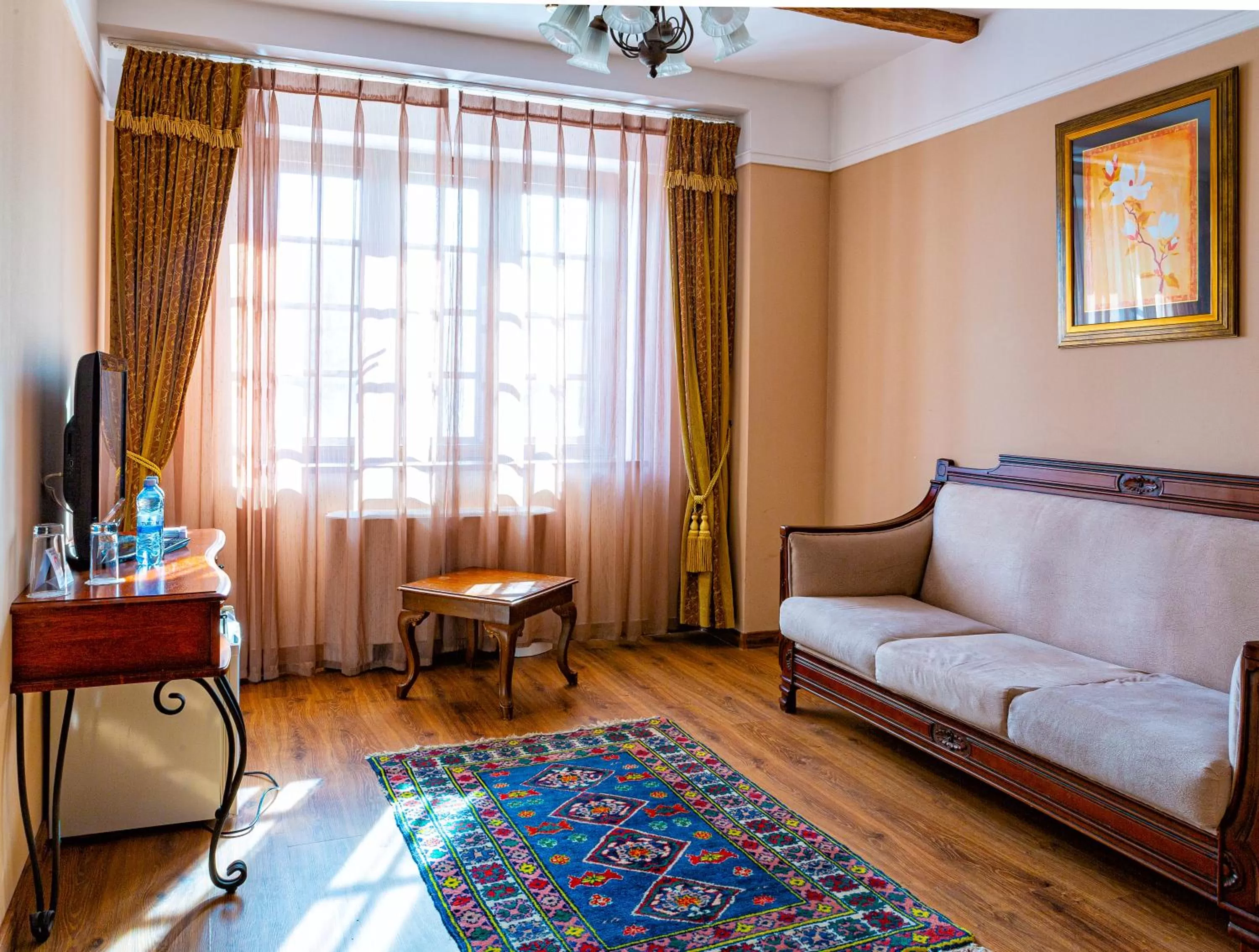 Living room, Bed in Park Hotel Kokshetau