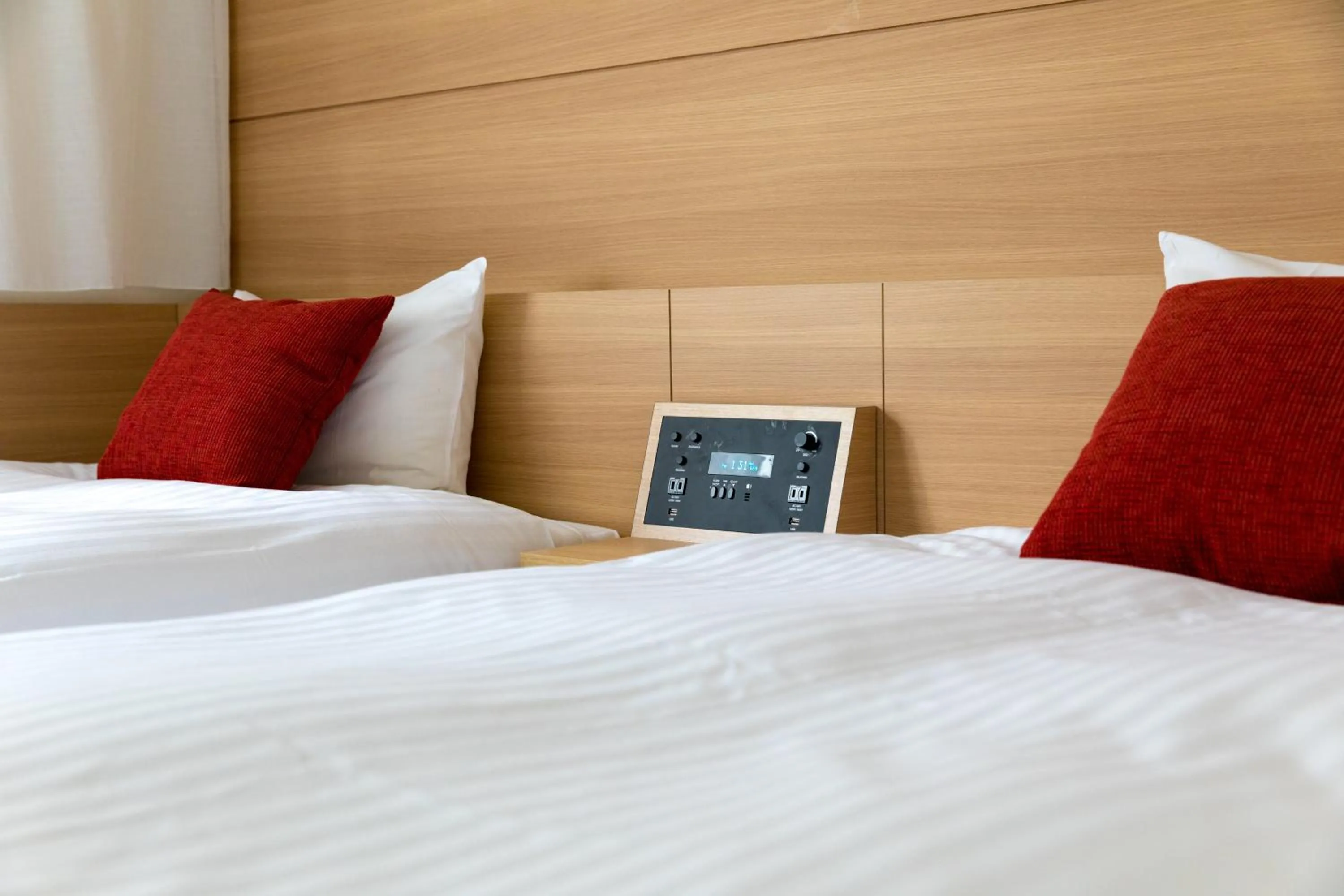 Bed in Nishitetsu Inn Nihonbashi