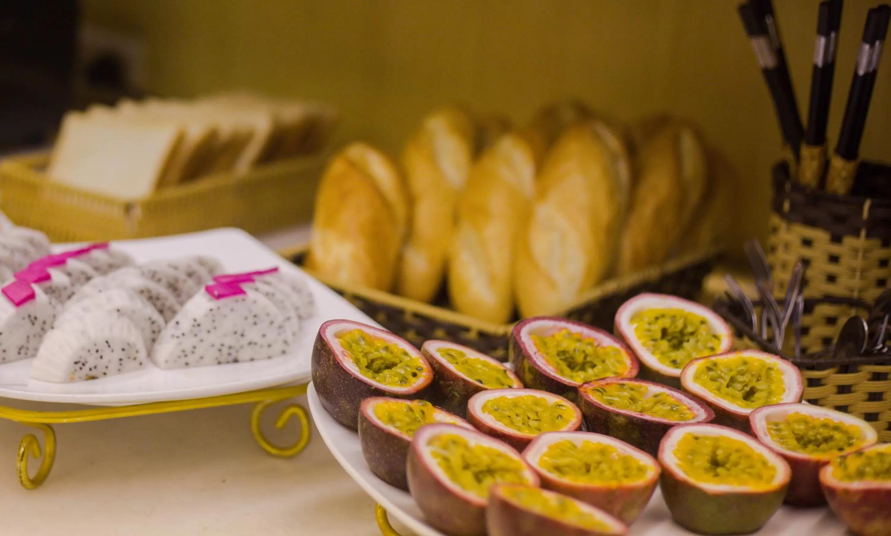 Continental breakfast in Golden Art Hotel