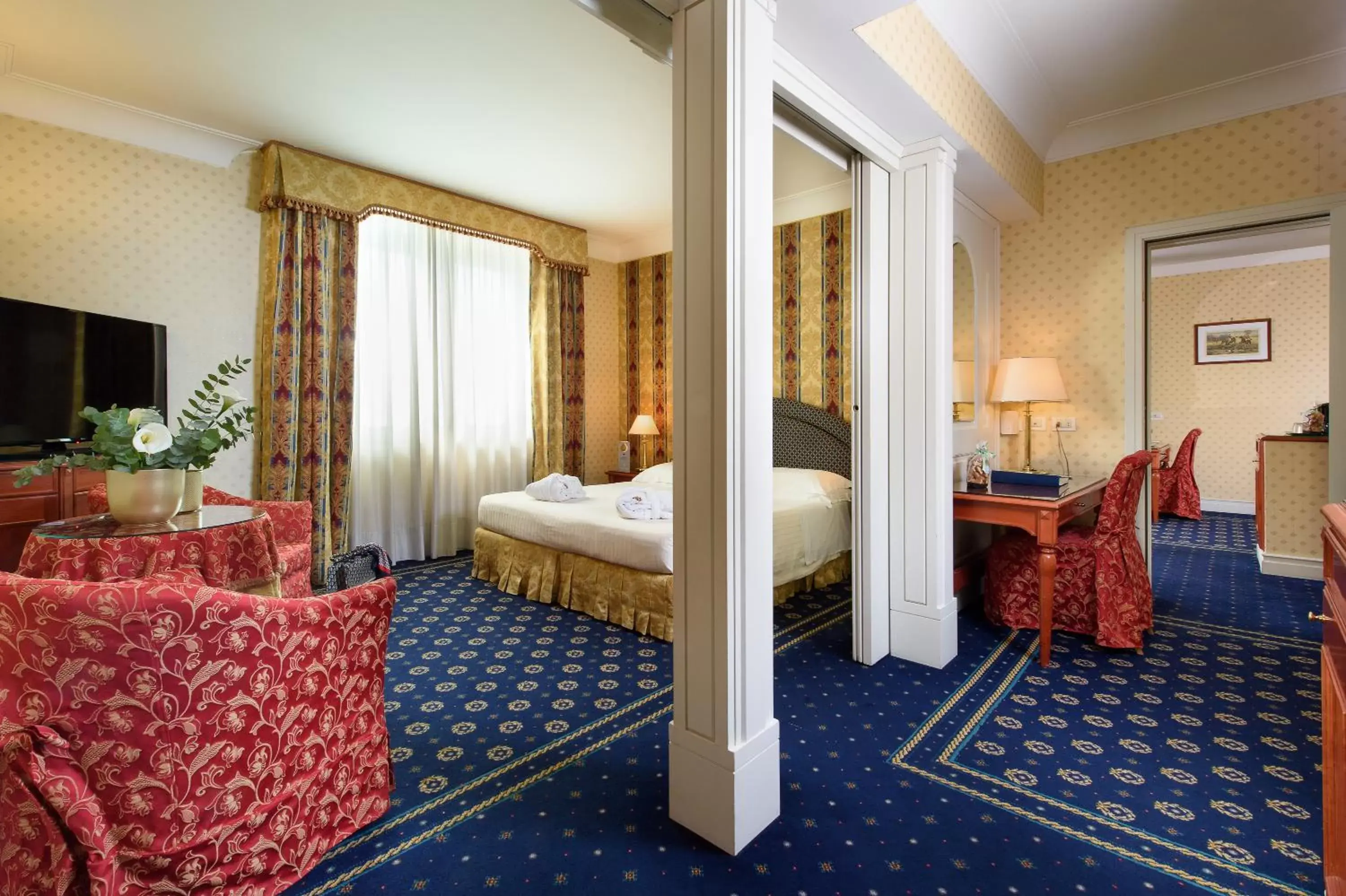 Bed in Grand Hotel Adriatico