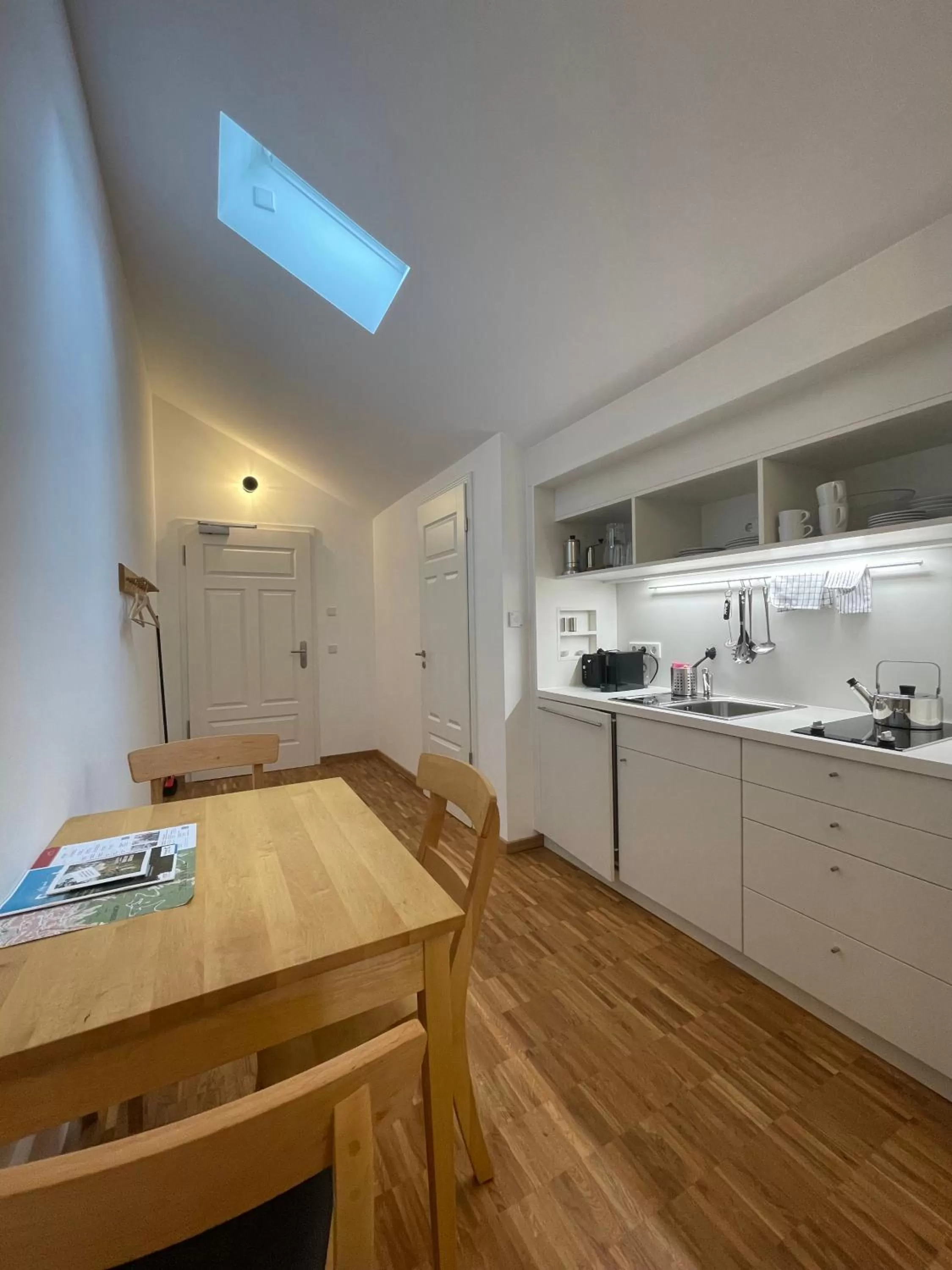 Kitchen or kitchenette in Gästehaus Phantasie