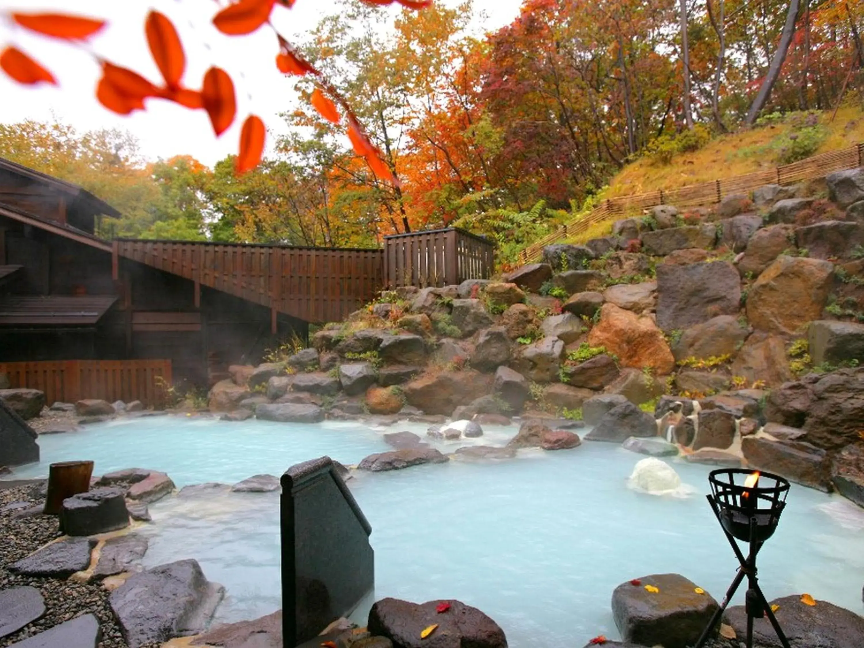 Open Air Bath, Drinks in Zao Kokusai Hotel