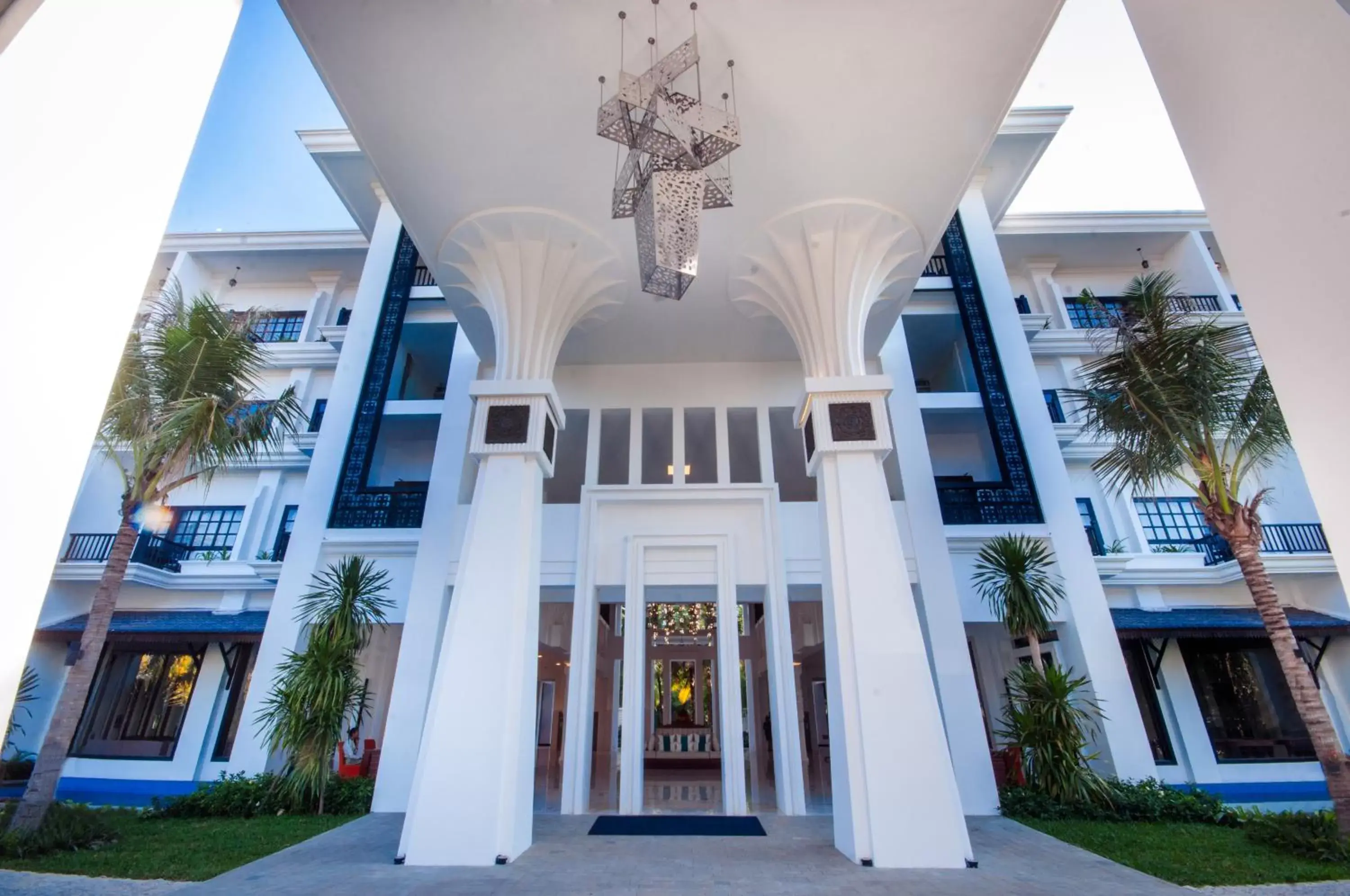 Facade/entrance in Lotus Blanc Hotel