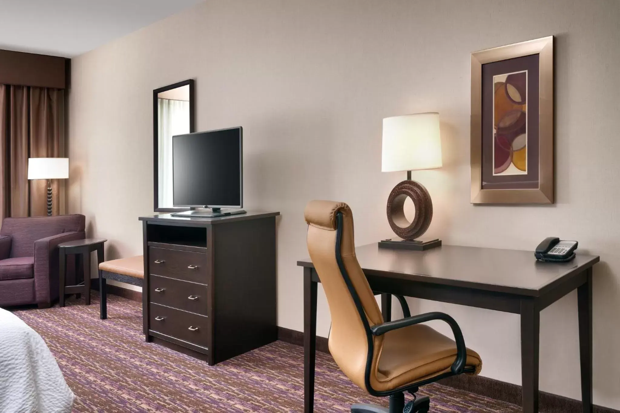 Photo of the whole room, TV/Entertainment Center in Holiday Inn Express Hotel & Suites Billings, an IHG Hotel