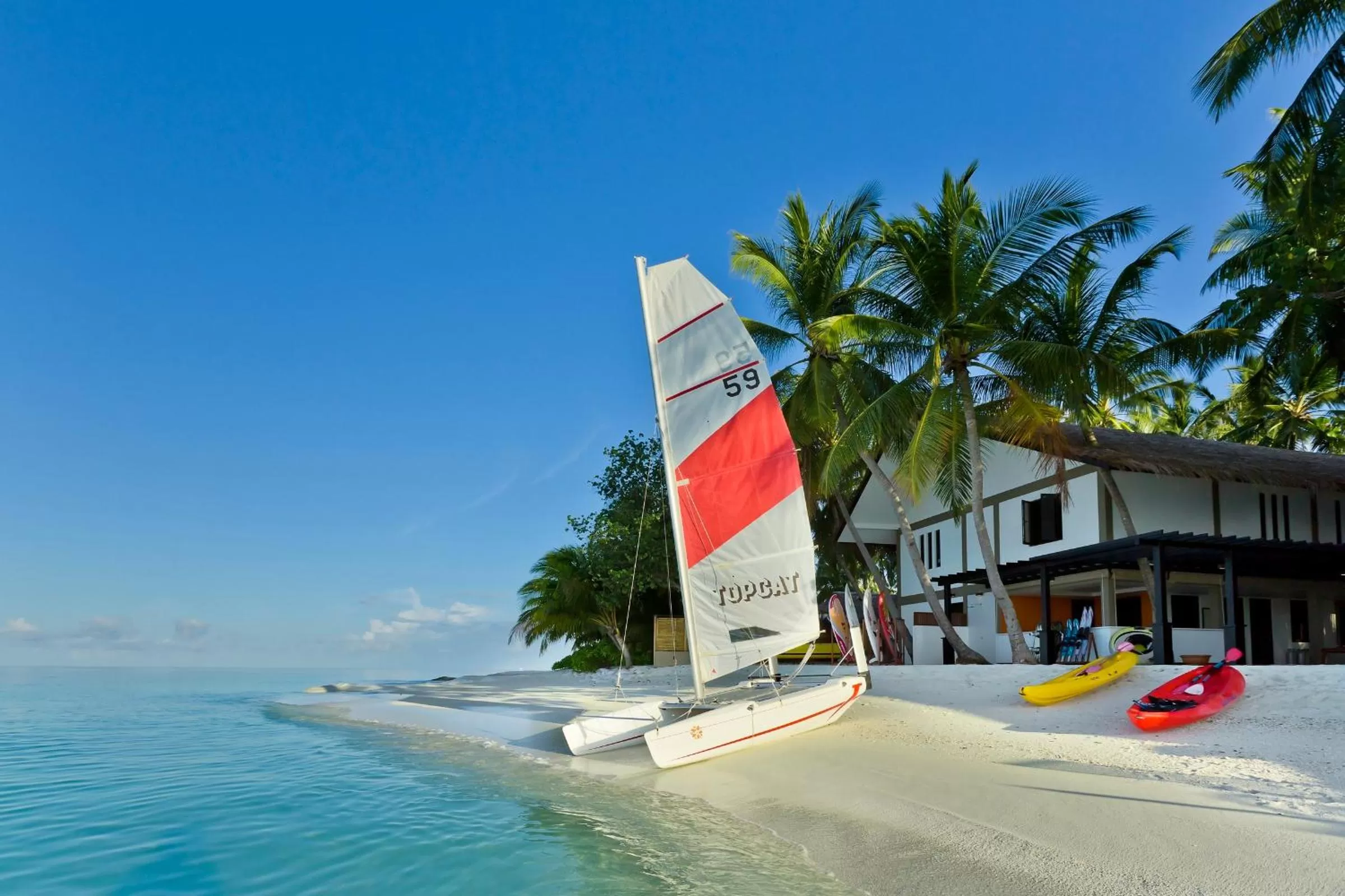 Windsurfing, Beach in Dhawa Ihuru