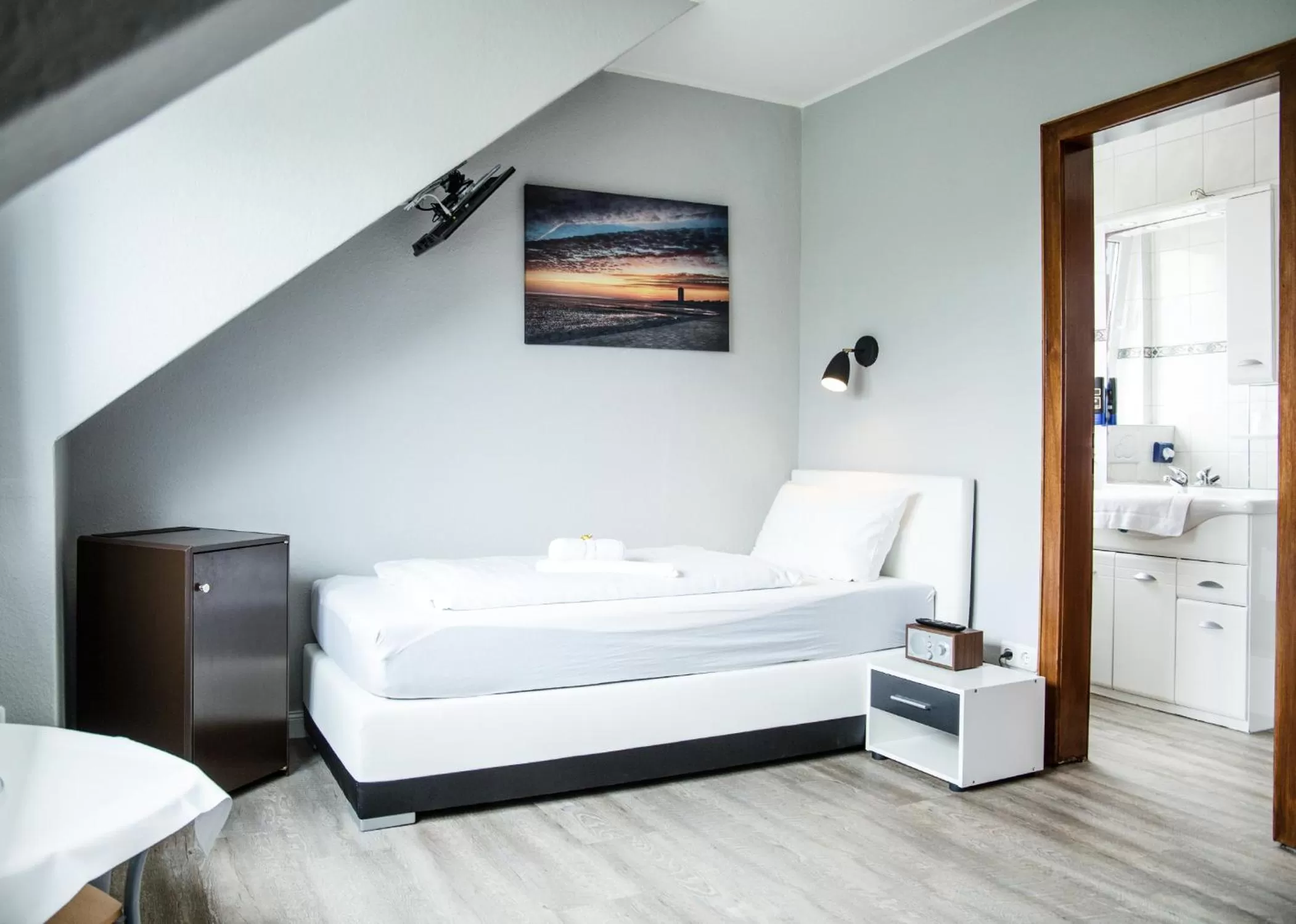 Bed in Hotel Tum Stüürmann