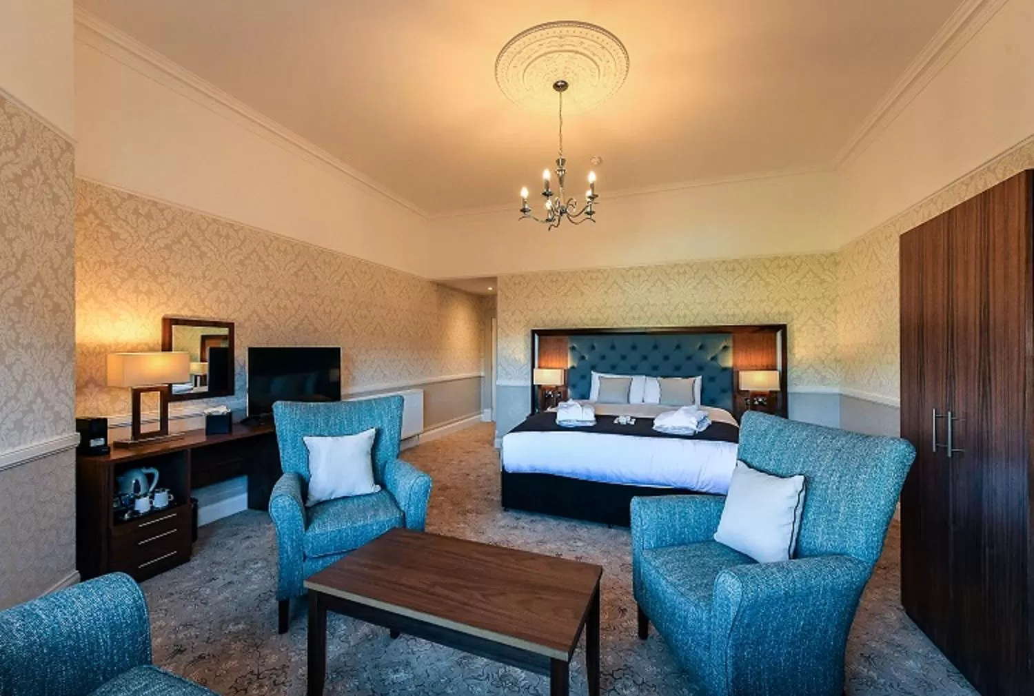 Bedroom in Fisher's Hotel