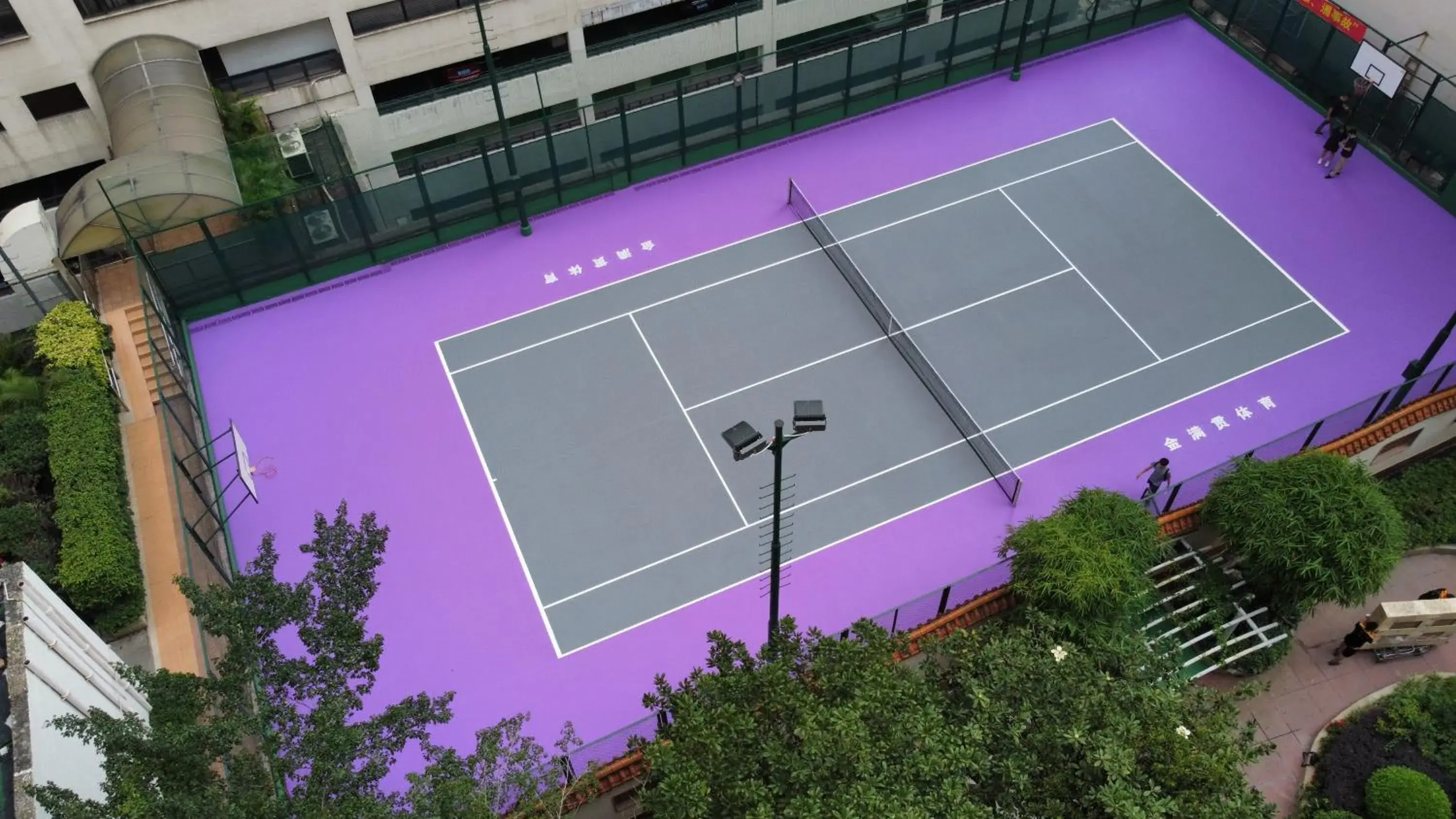 Tennis court in China Hotel