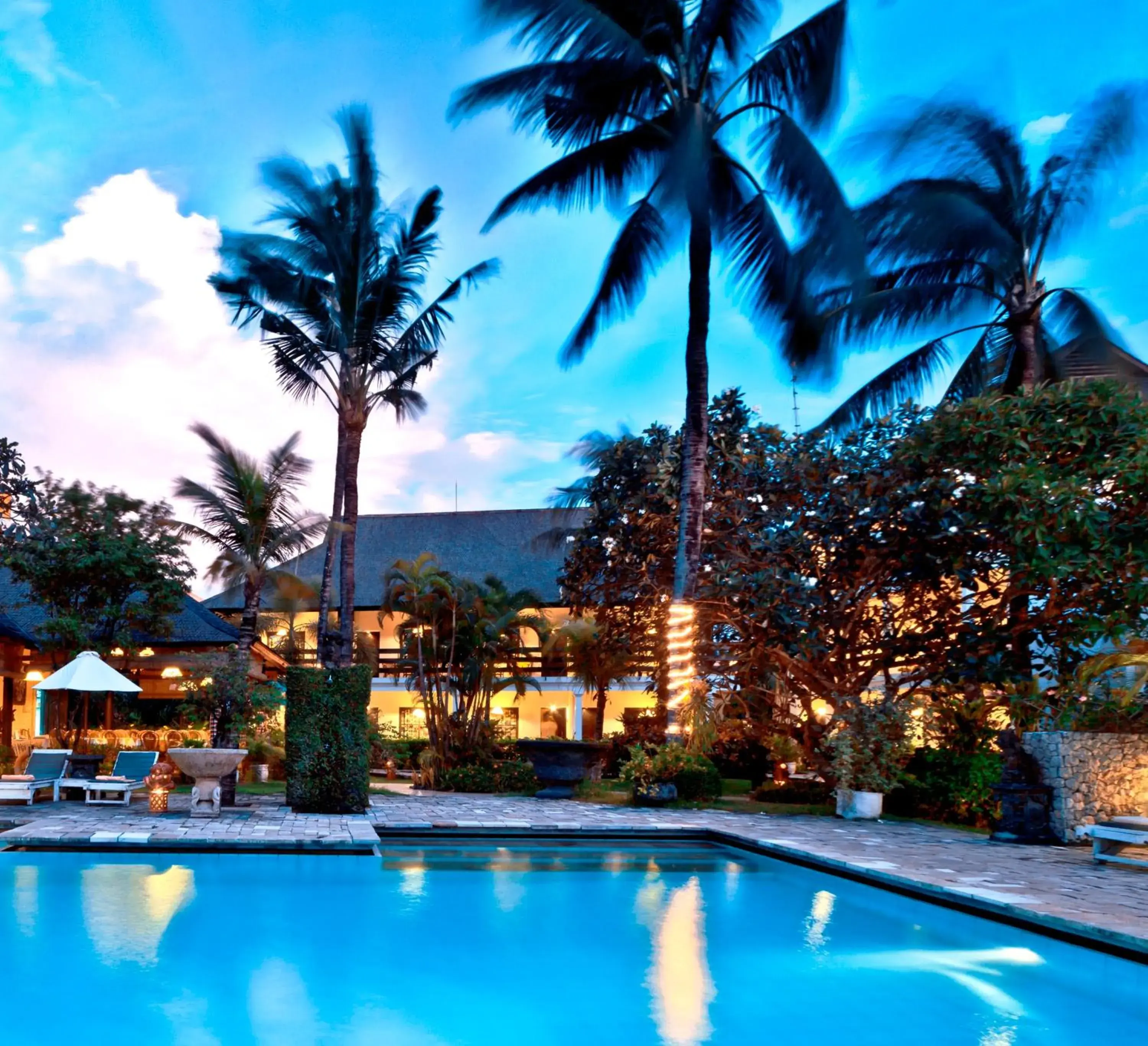 Swimming Pool in Hotel Palm Garden Bali