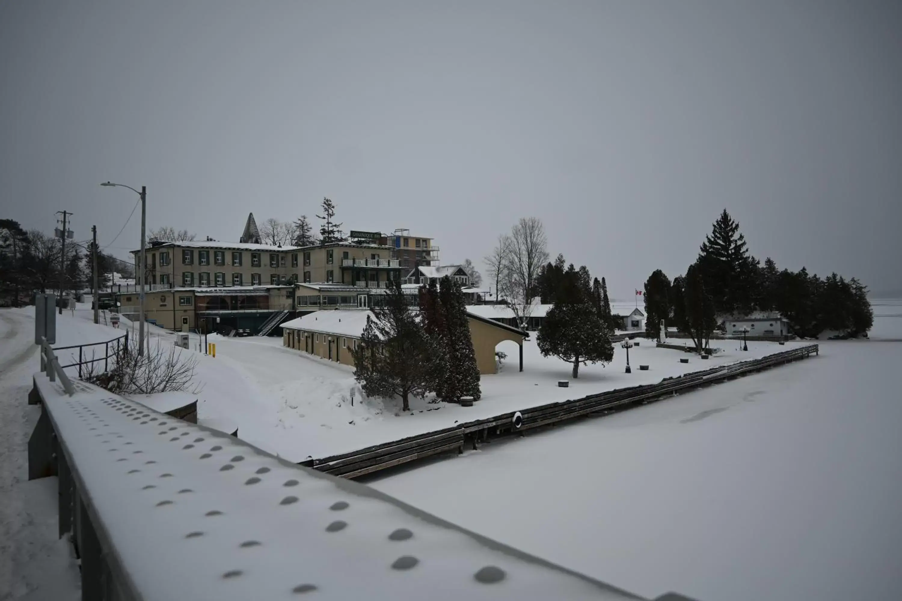 Property building, Winter in The Gananoque Inn & Spa