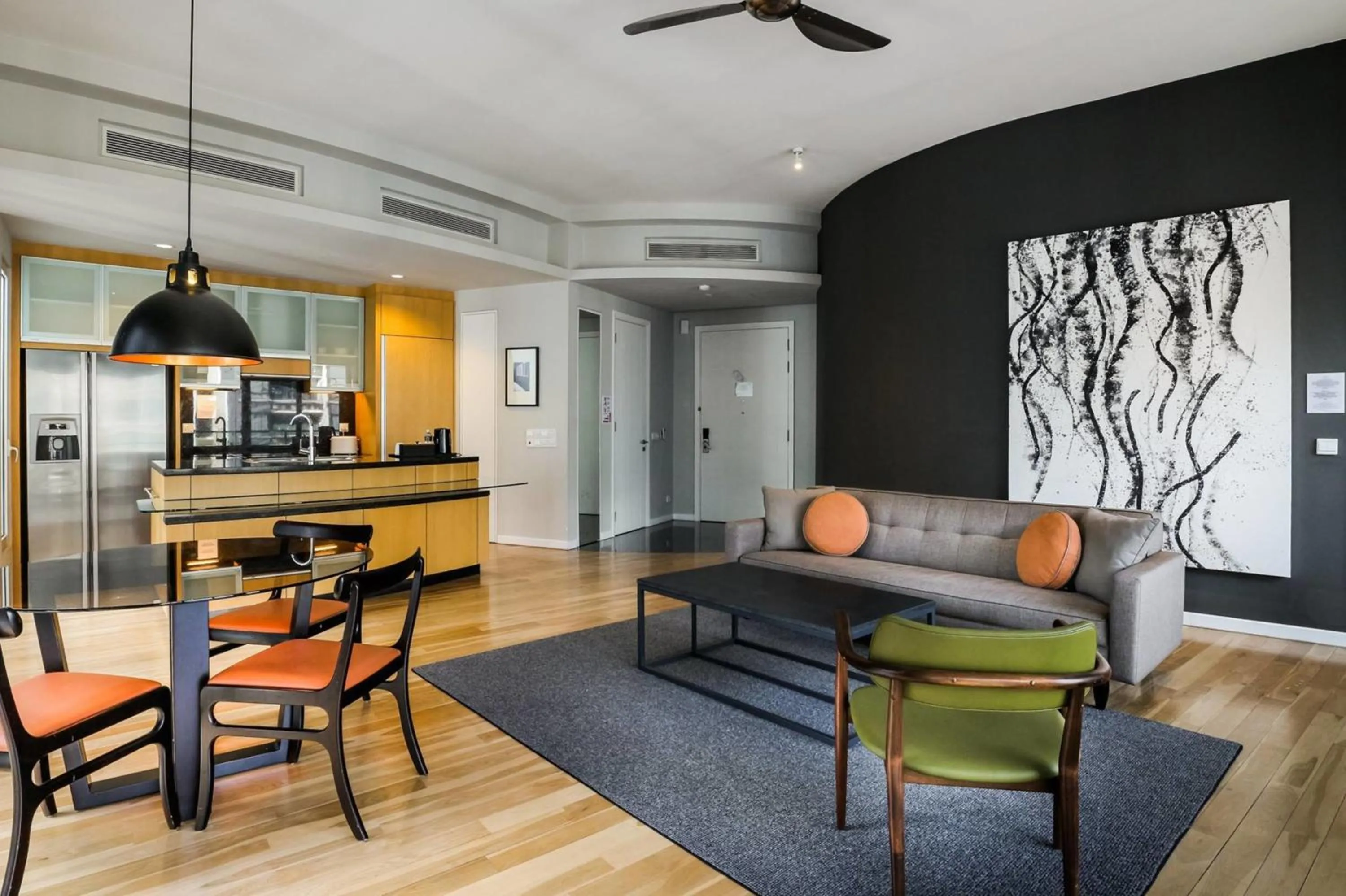 Seating area in E&O Residences Kuala Lumpur