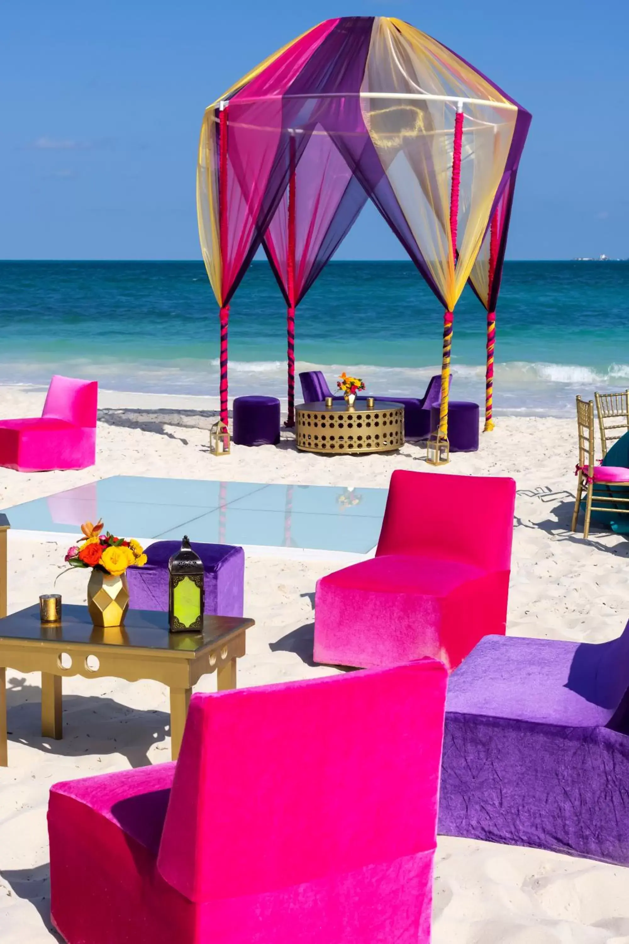 wedding, Beach in Planet Hollywood Cancun, An Autograph Collection All-Inclusive Resort