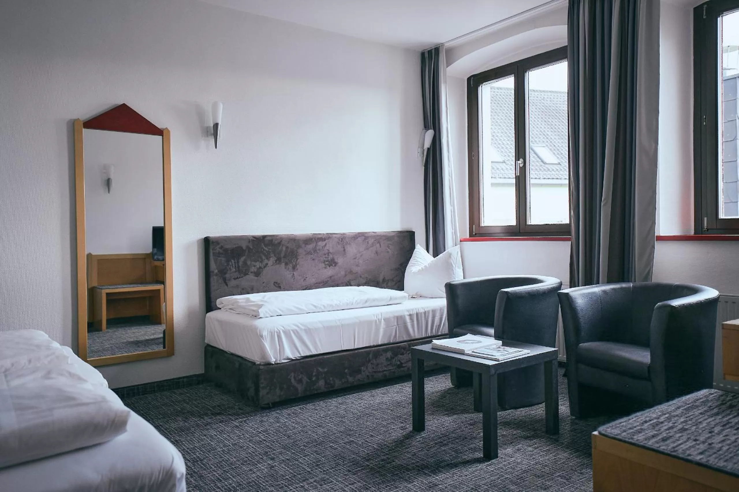 Photo of the whole room, Bed in Hotel Roter Hahn