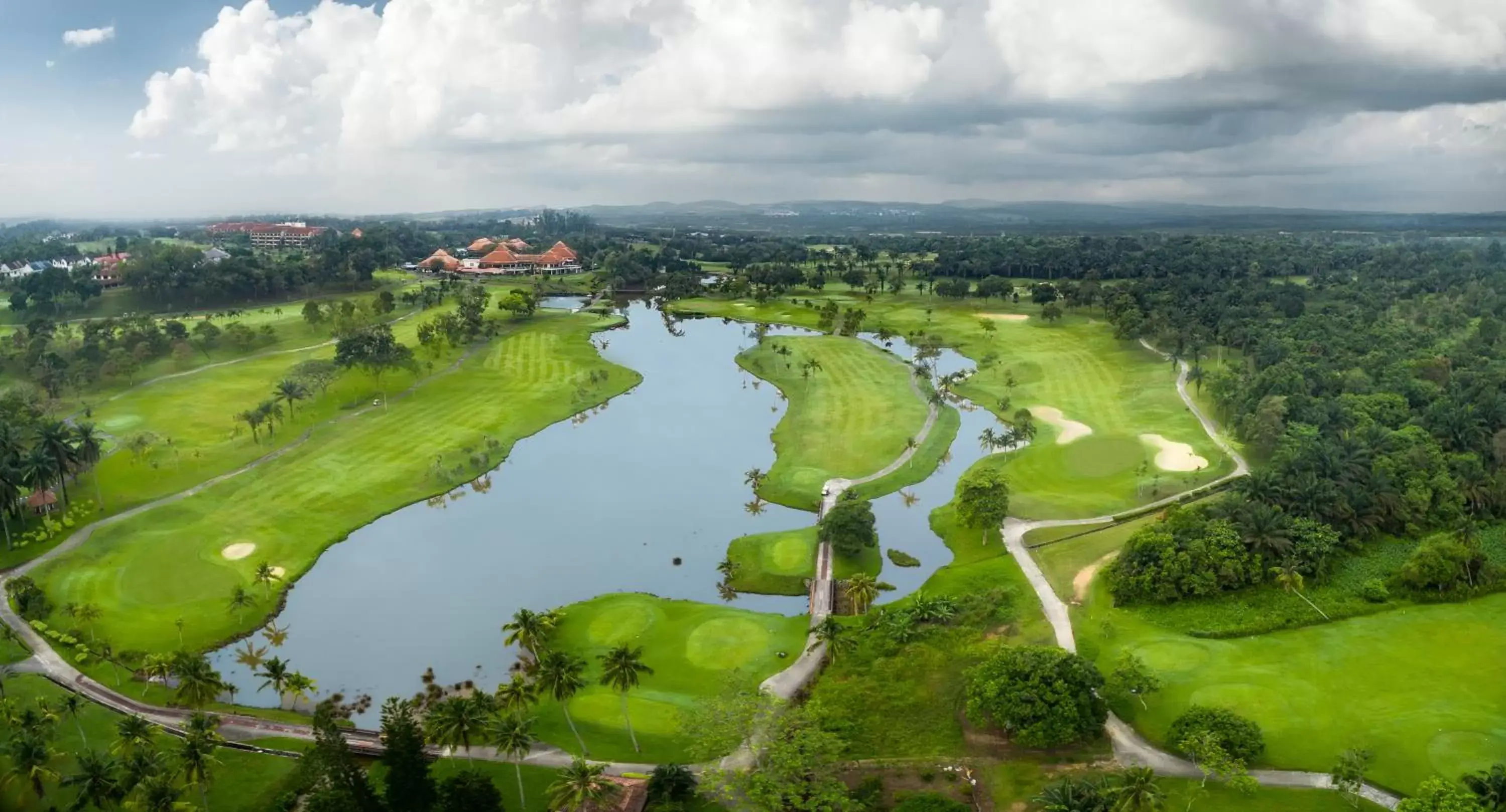 Golfcourse, Bird's-eye View in Le Grandeur Palm Resort Johor