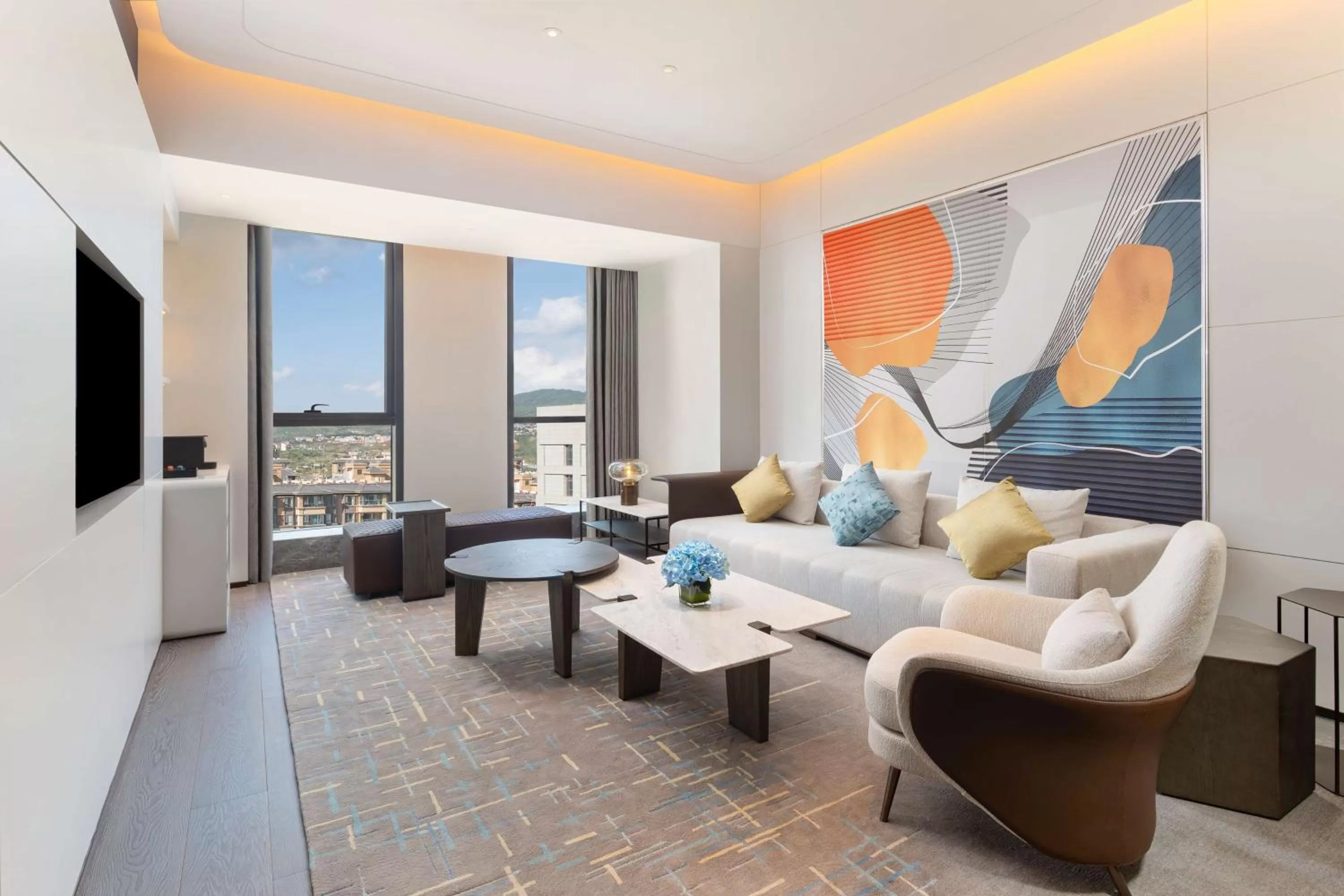 Living room in Doubletree By Hilton Kunming Airport