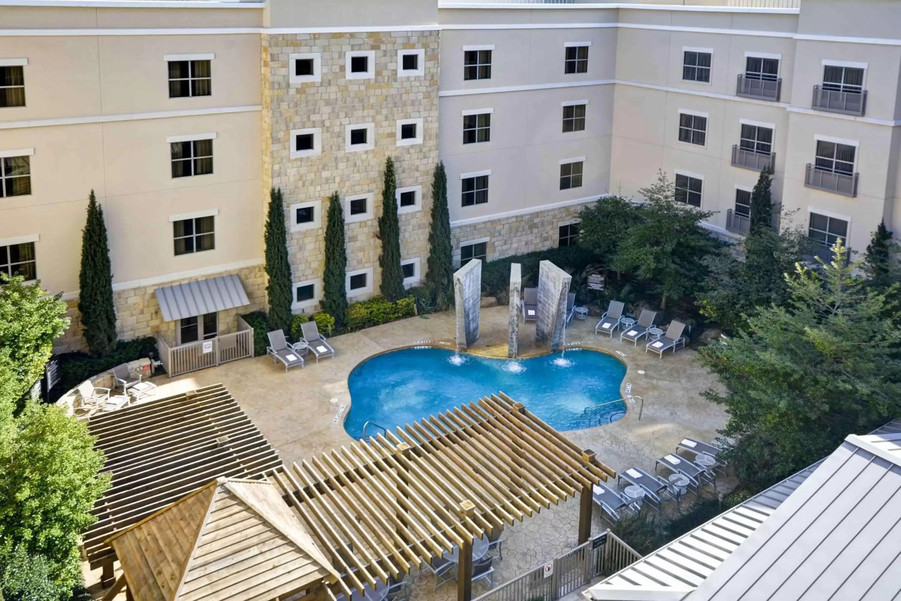 Pool View in Homewood Suites Dallas-Frisco