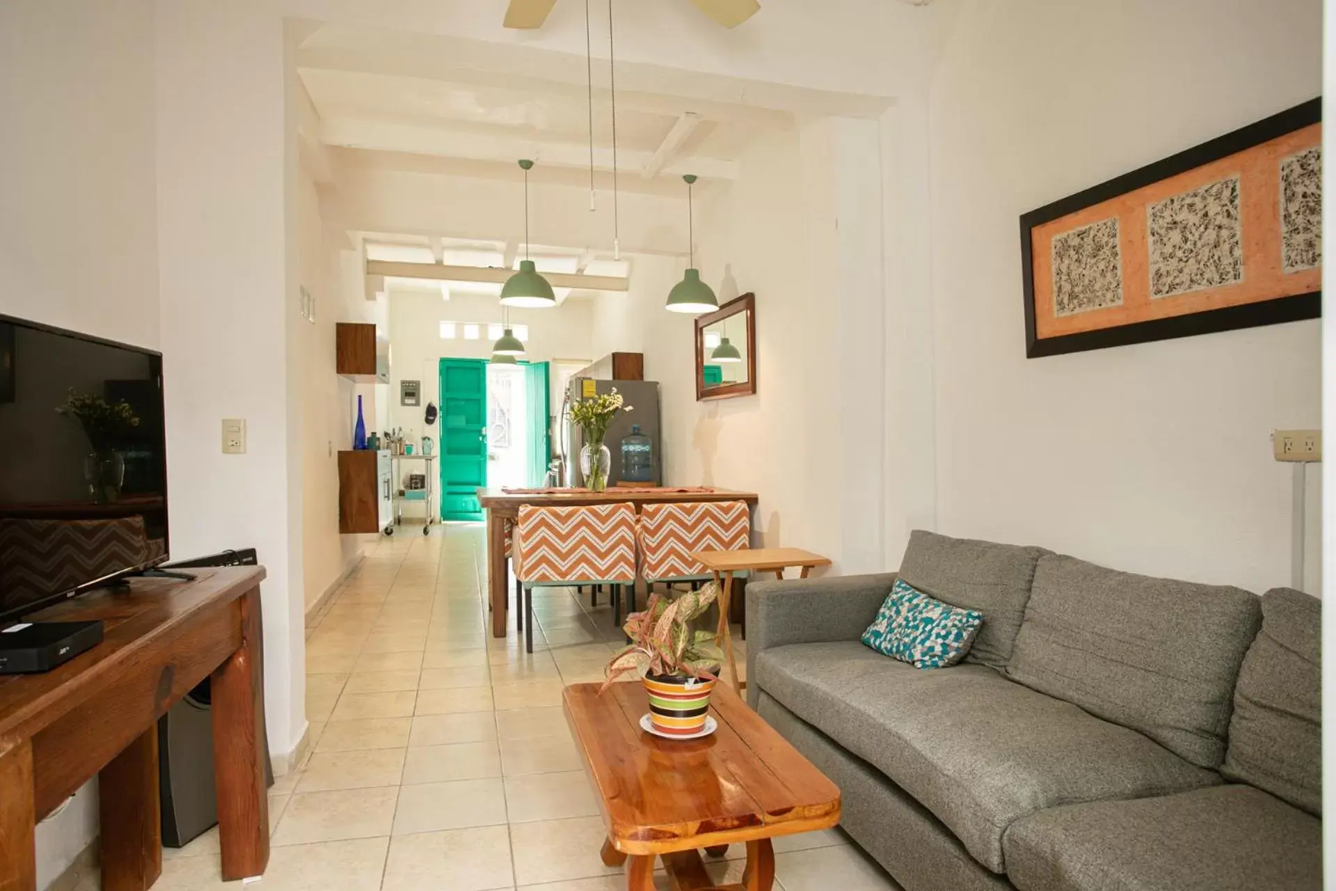 Kitchen or kitchenette, Seating Area in Casitas Miramar Puerto Vallarta Malecón