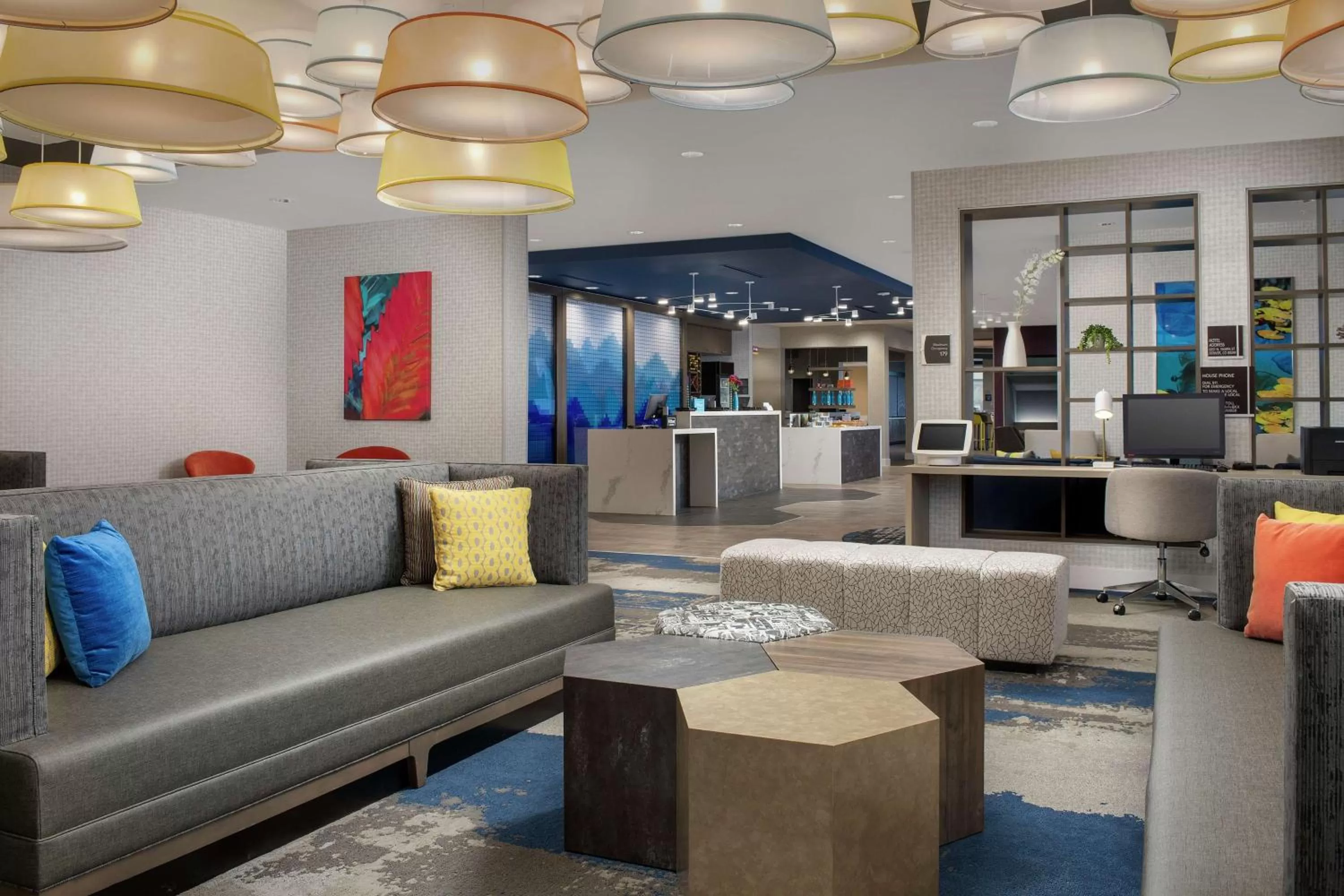 Lobby or reception in Homewood Suites By Hilton Denver Airport Tower Road
